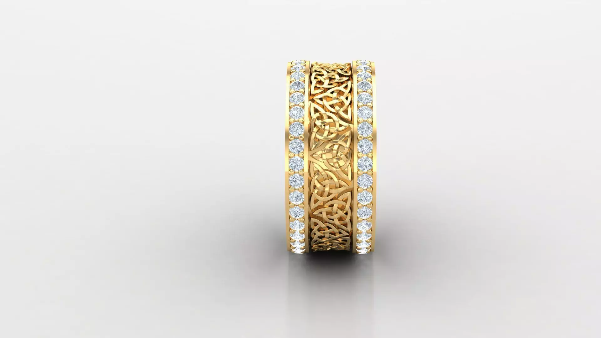 Diamond Men Ring Cad File MR  151 3D print model_0