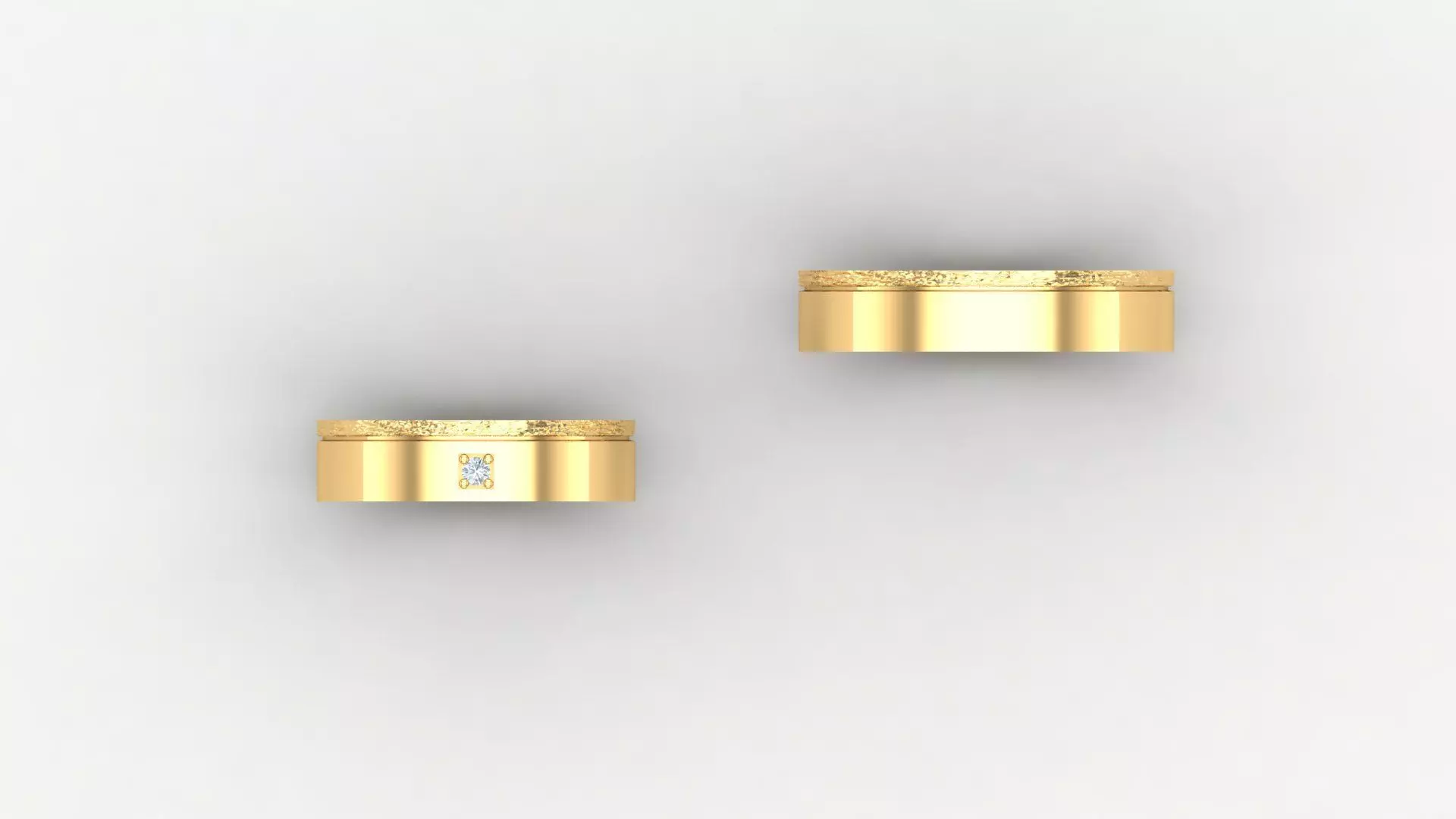 Diamond Men Ring Cad File MR 146 3D print model_0