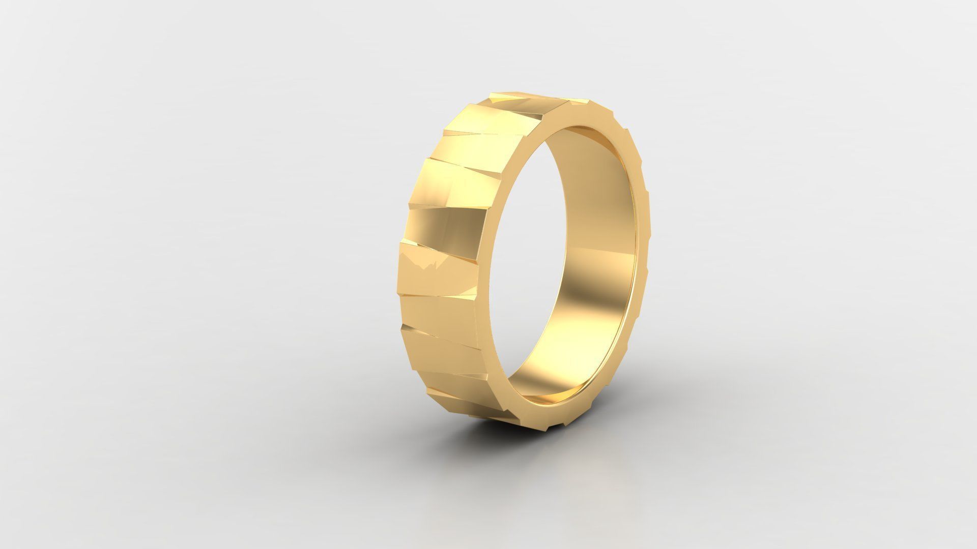 Diamond Men Ring Cad File MR  143 3D print model_2