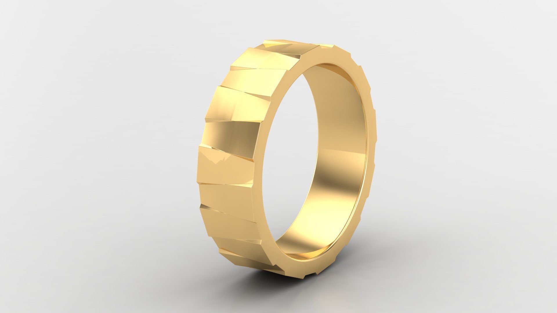 Diamond Men Ring Cad File MR  143 3D print model_3