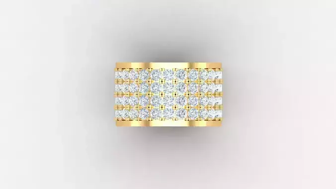 Diamond Men Ring Cad File MR  141