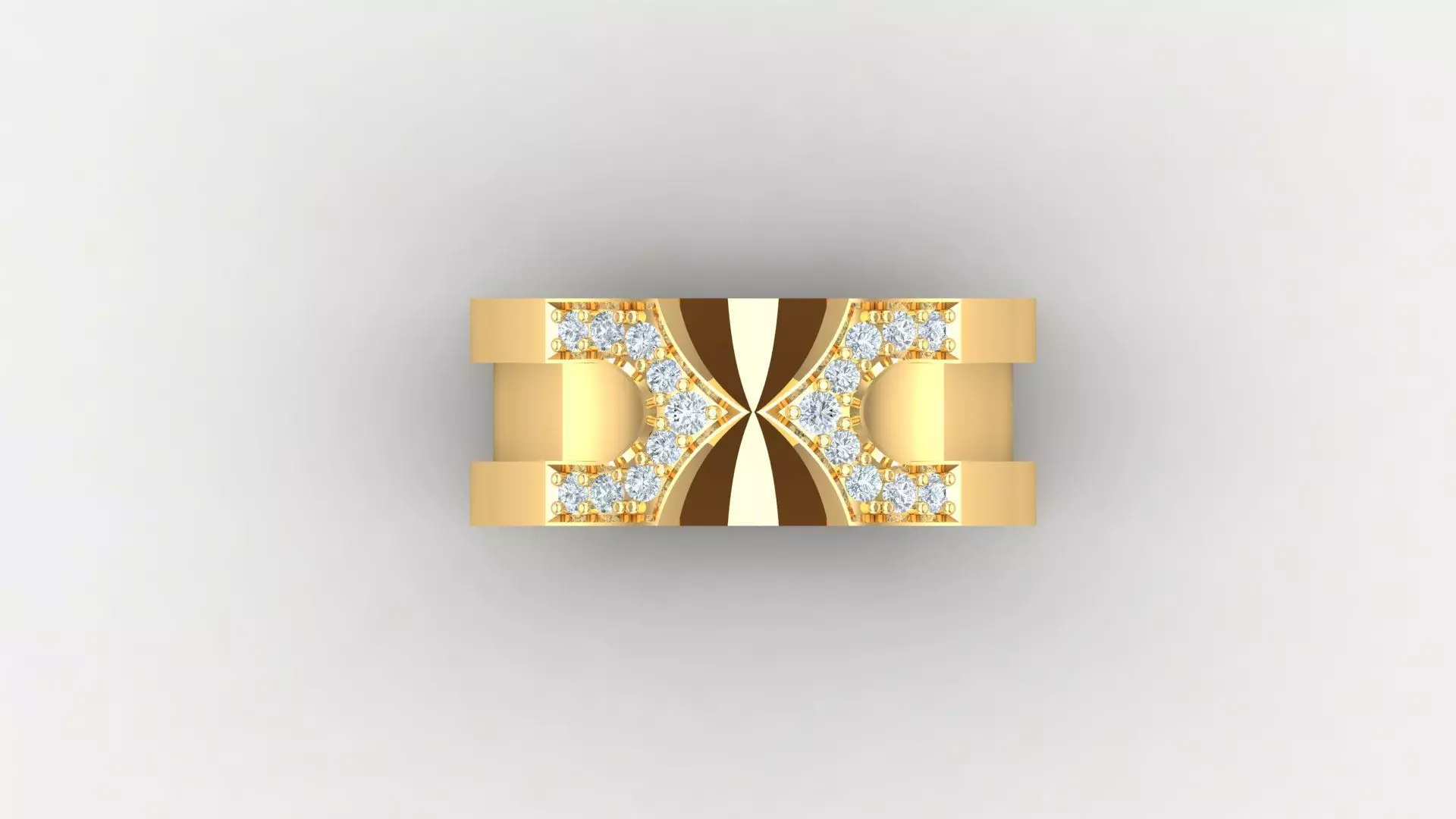 Diamond Men Ring Cad File MR 140 3D print model_0