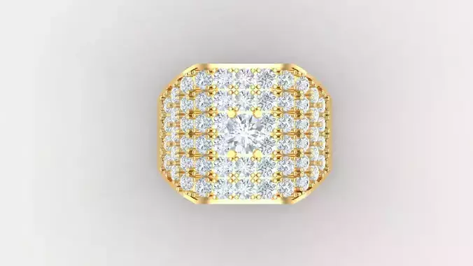 Diamond Men Ring Cad File MR  139