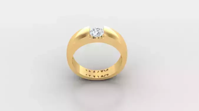 Diamond Men Ring Cad File MR  135
