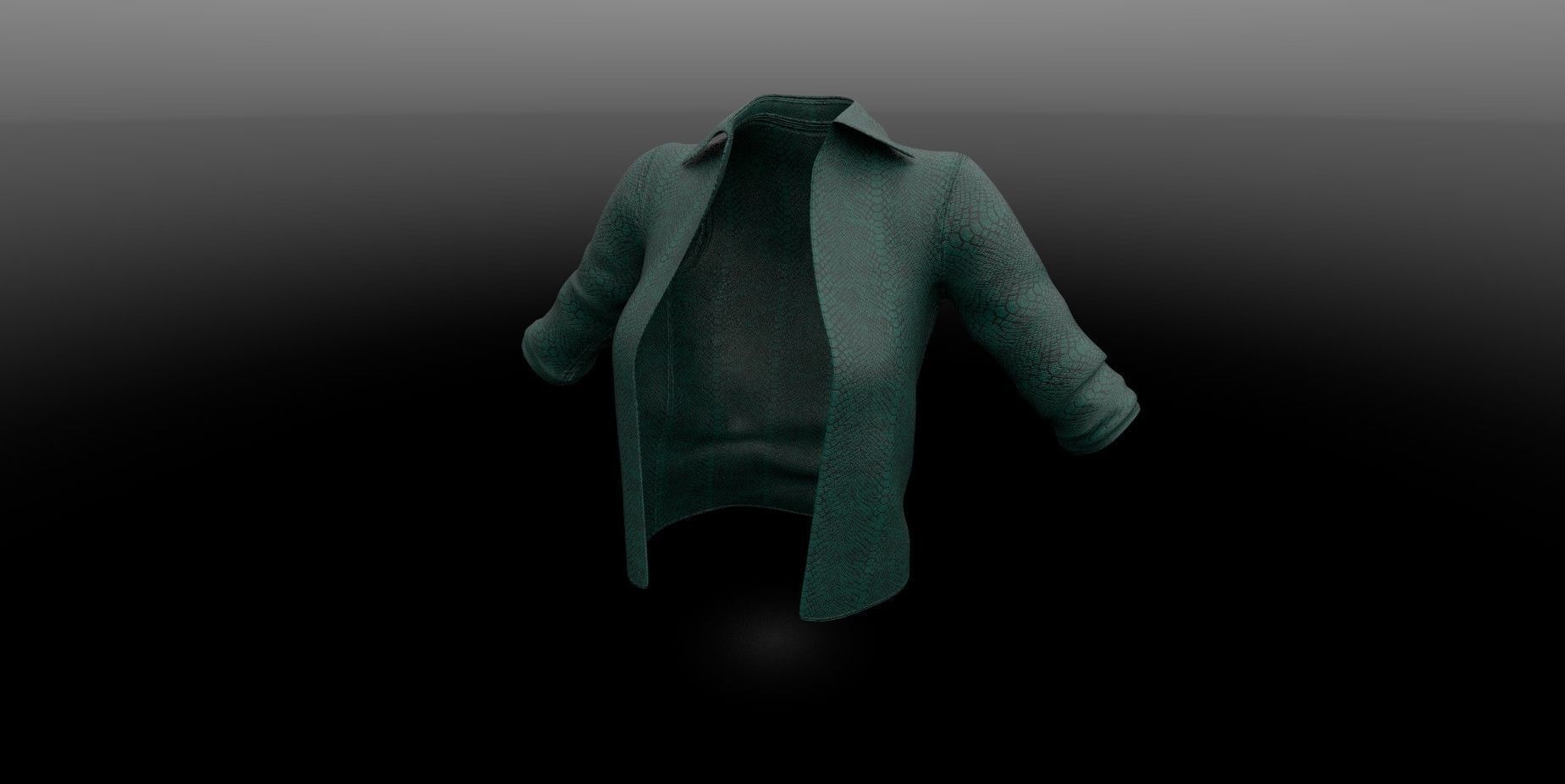 Leather jacket PBR 4k Low-poly 3D model_3