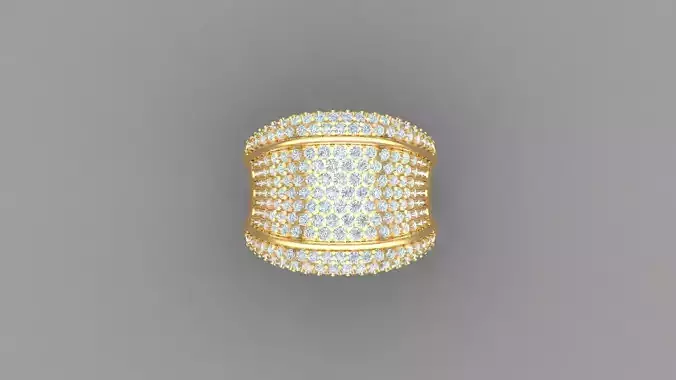 Diamond Men Ring Cad File MR  108