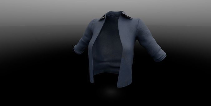 Leather jacket PBR 4k Low-poly 3D model