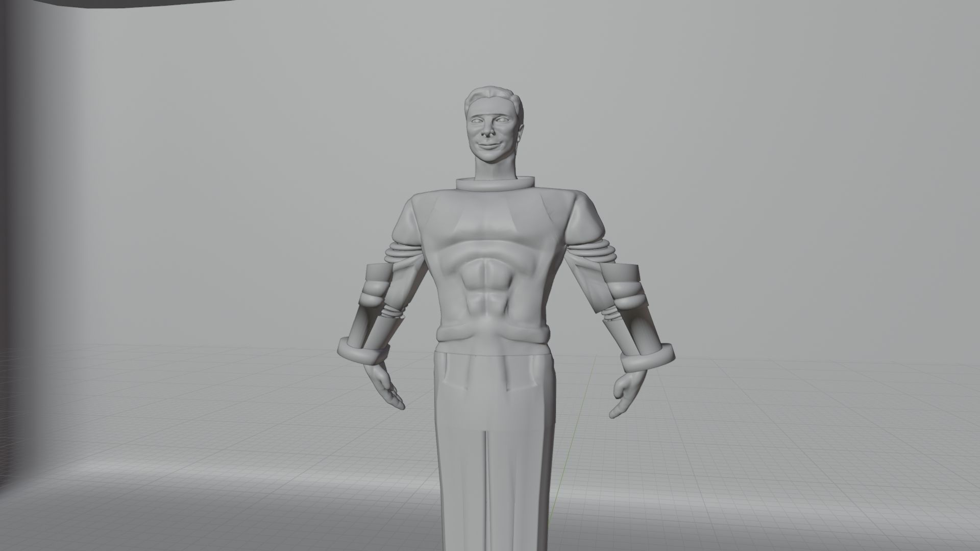Yuri Gagarin Statue Monument 3D model_45