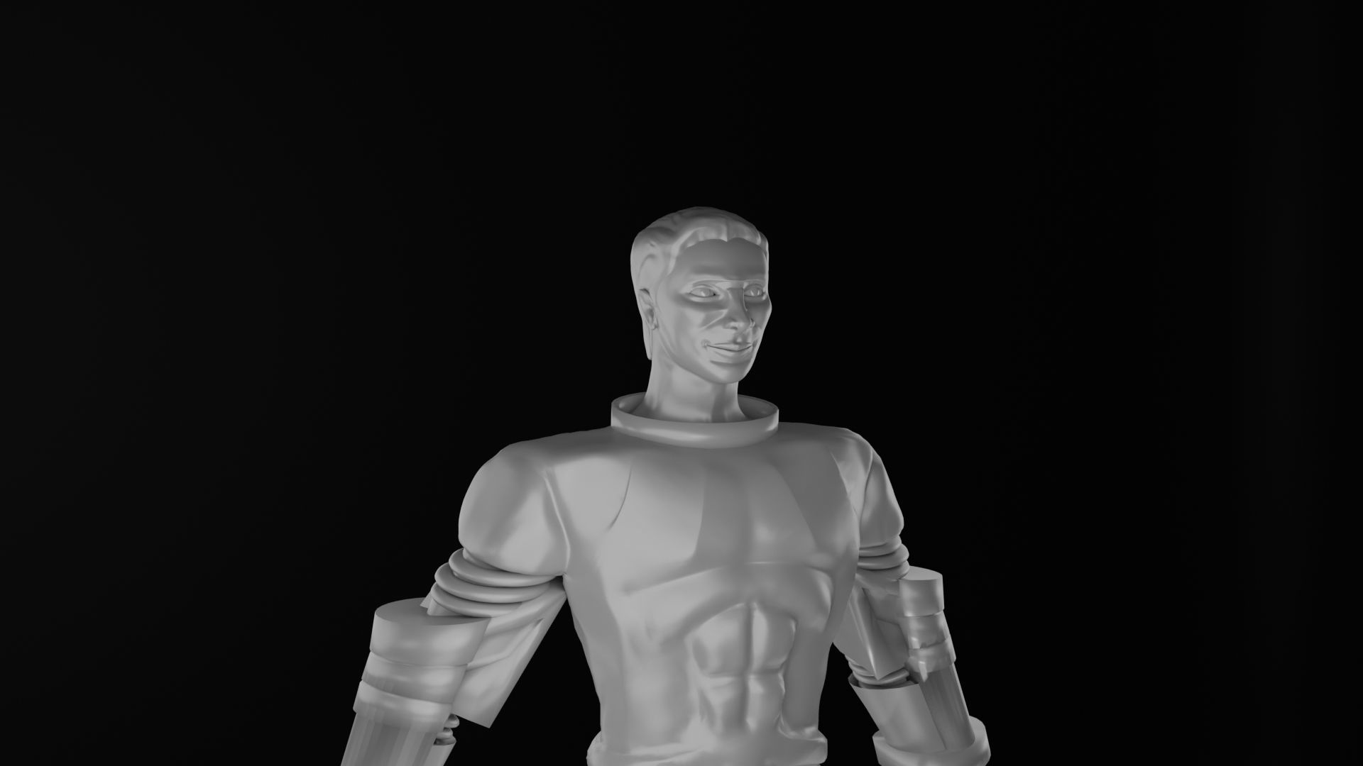 Yuri Gagarin Statue Monument 3D model_23