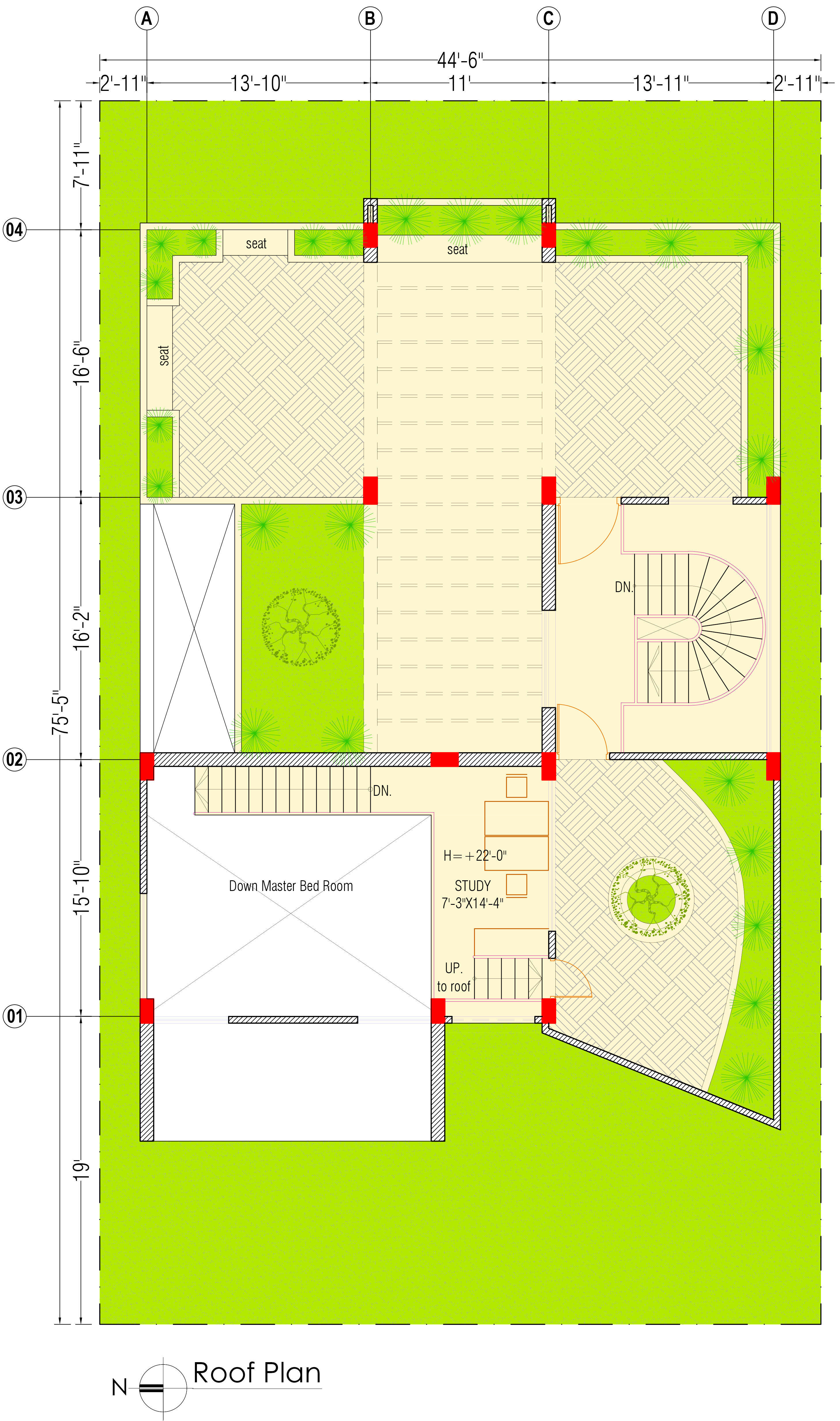 2 Storied Modern Residence  3D model_9