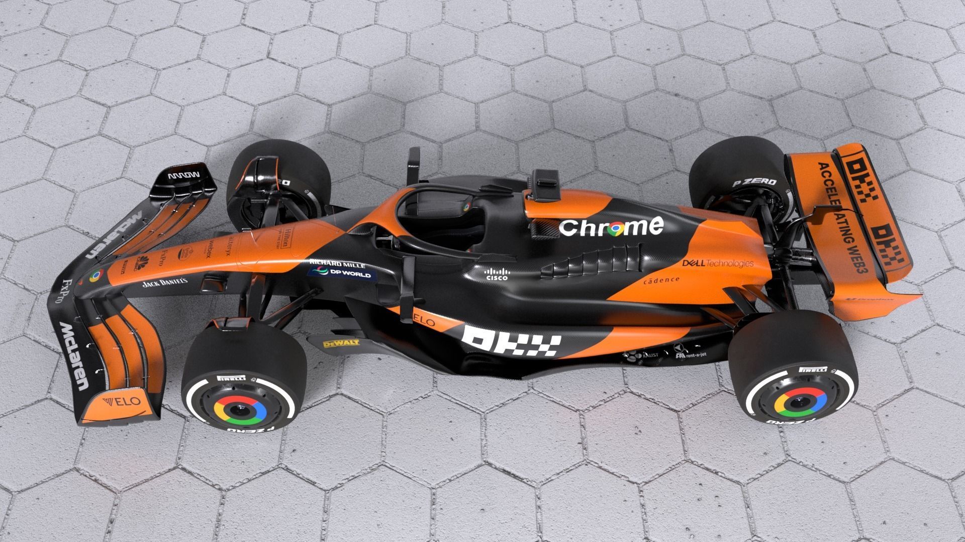 F1 2024 Car PACK Low-poly 3D model_40