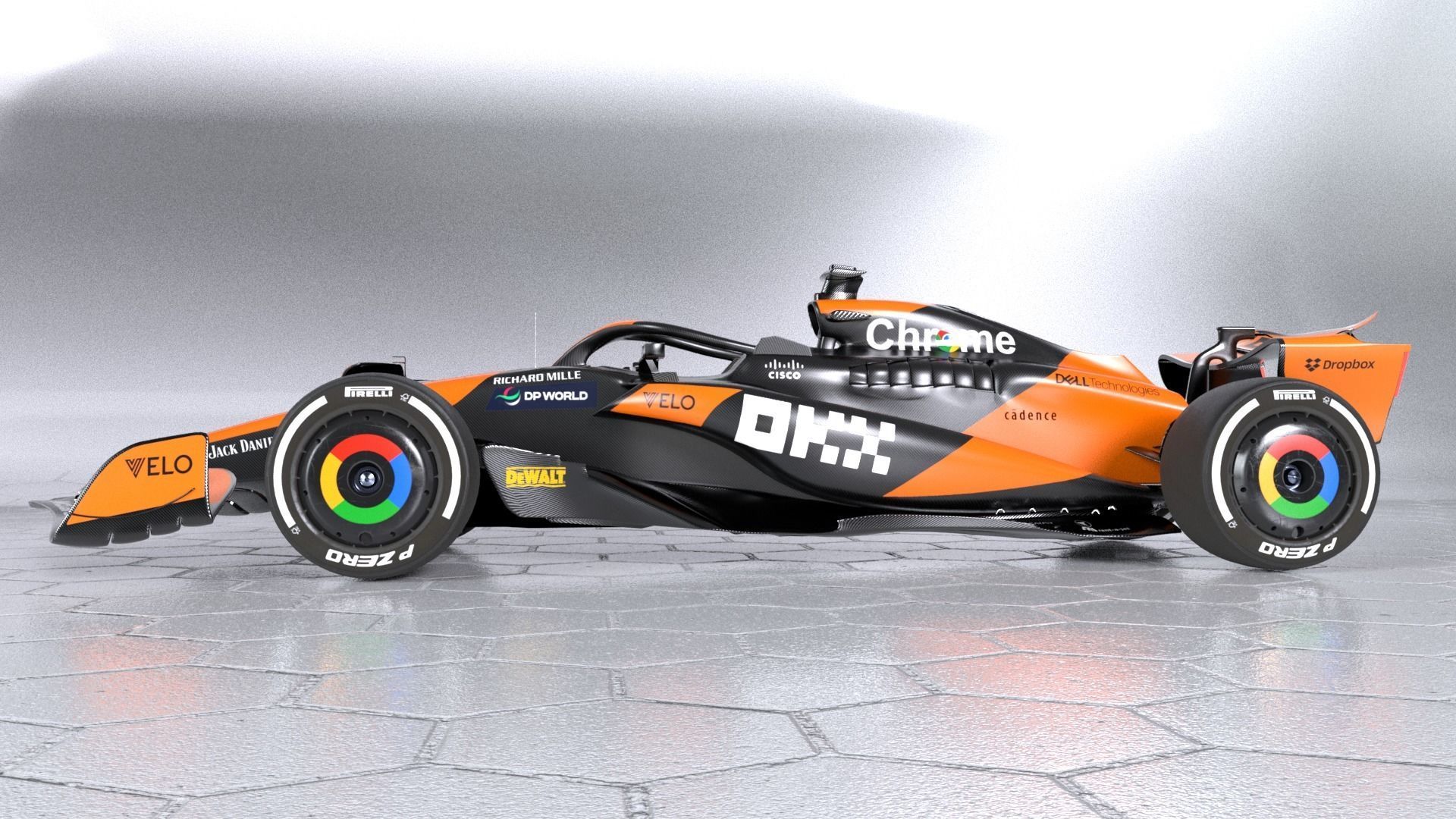 F1 2024 Car PACK Low-poly 3D model_39