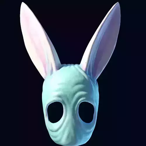 ghost rabbit mask 3D print model