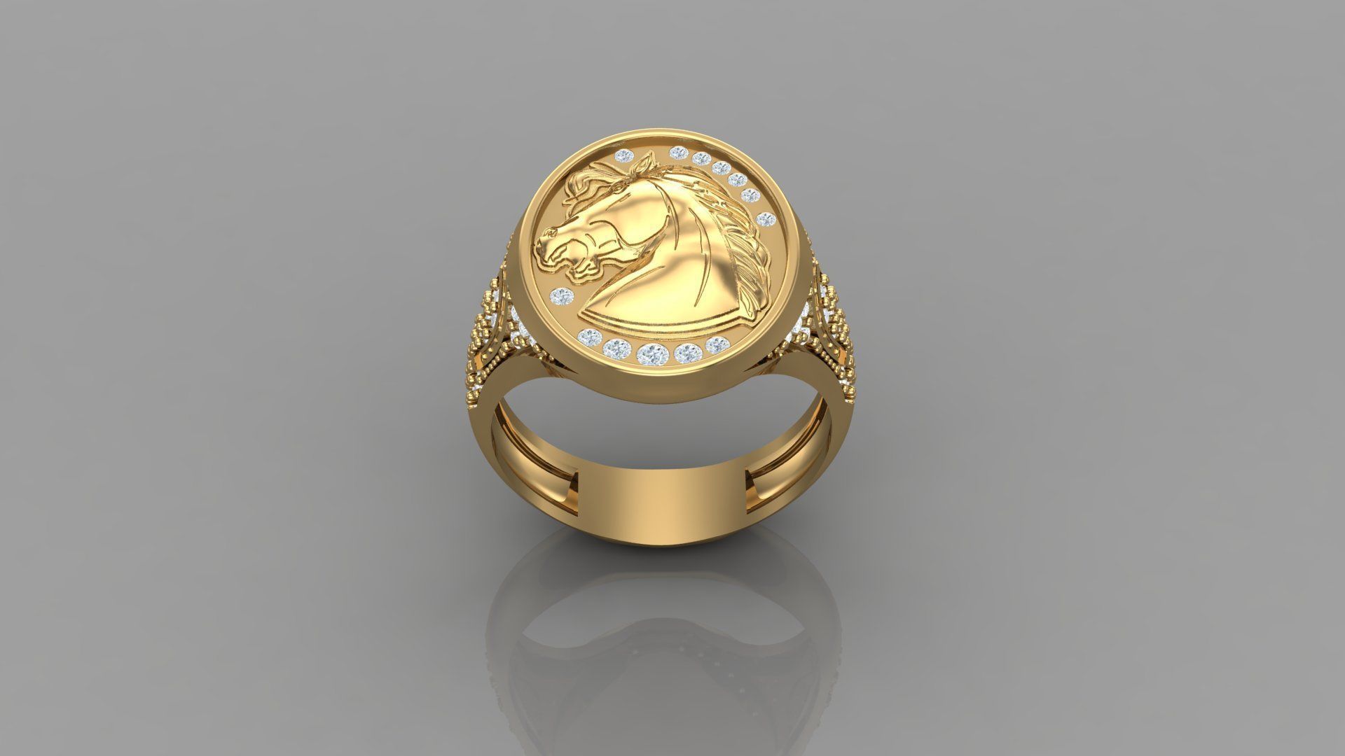 Man Ring Cad MR 203 3D print model_2