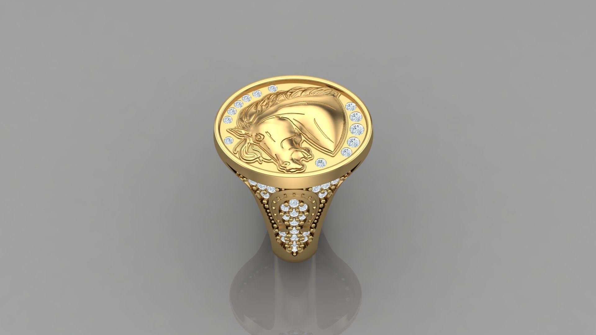 Man Ring Cad MR 203 3D print model_3