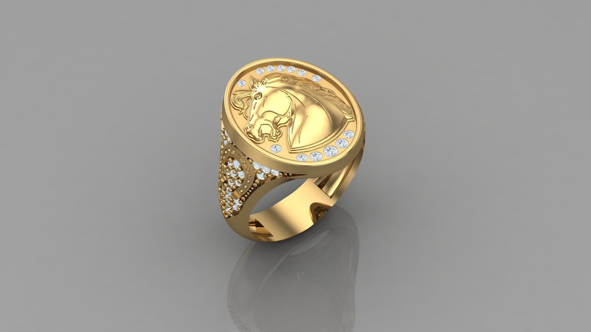 Man Ring Cad MR 203 3D print model_1