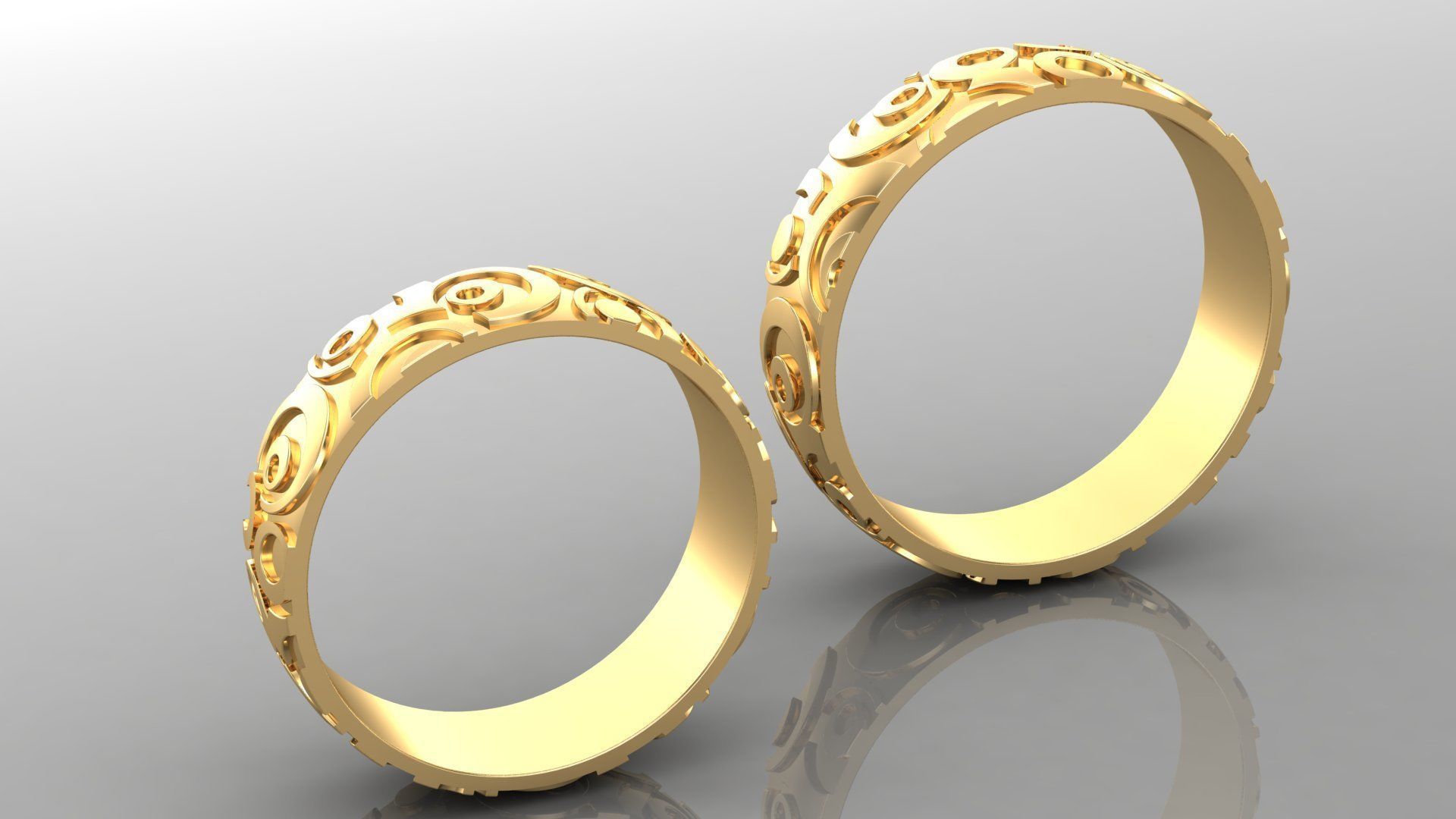 Man Ring Cad MR 193 3D print model_2
