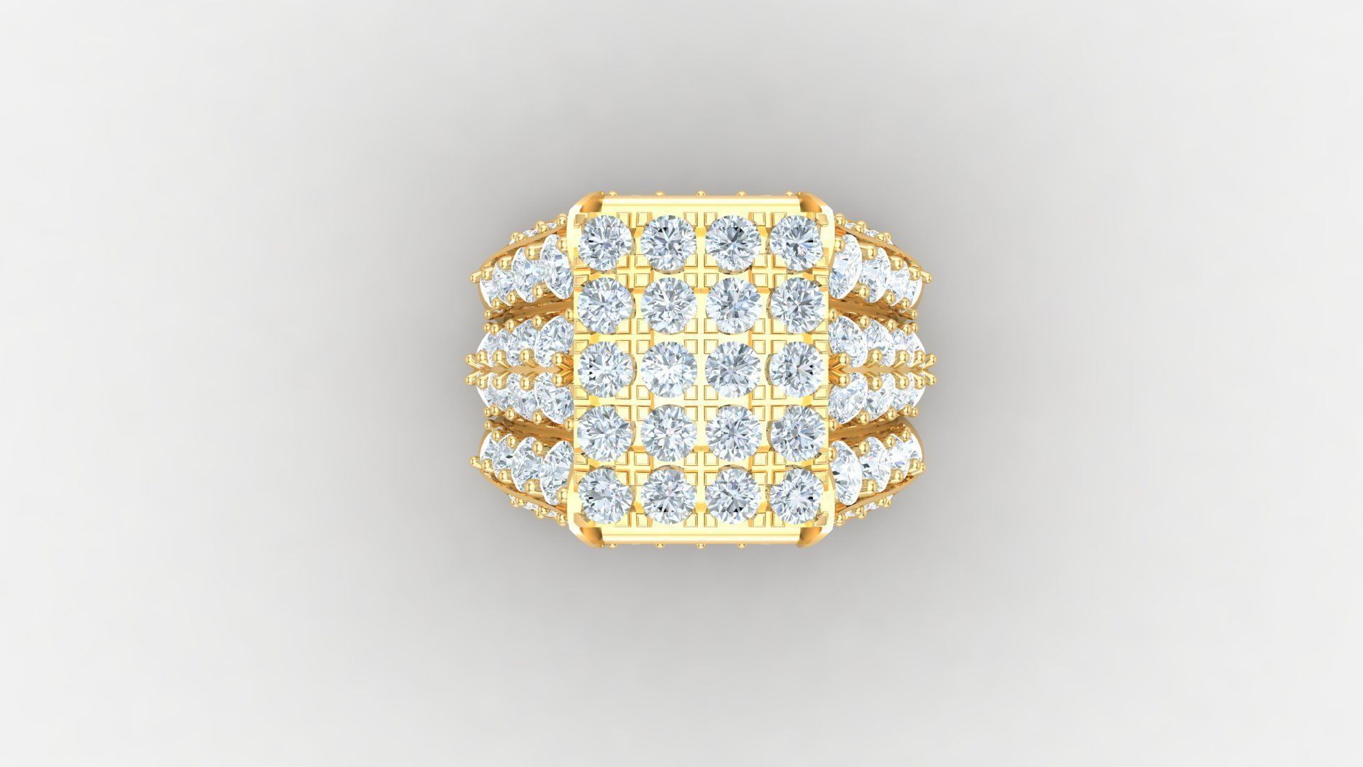 Man Ring Cad MR 183 3D print model_4