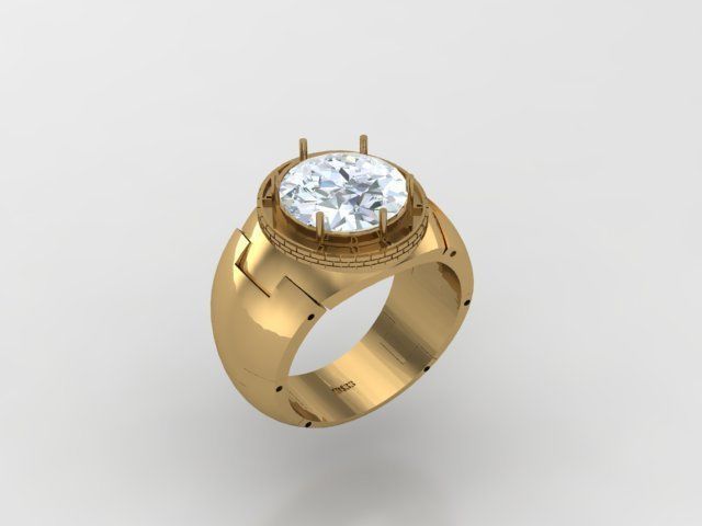 Man Ring Cad MR 159 3D print model_1