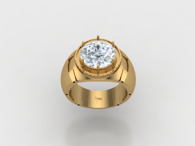 Man Ring Cad MR 159 3D print model_2