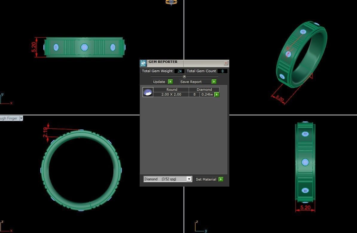 Man Ring Cad MR  252 3D print model_1