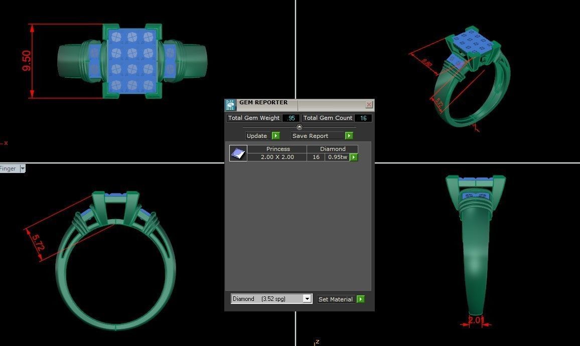 Man Ring Cad MR 247 3D print model_1