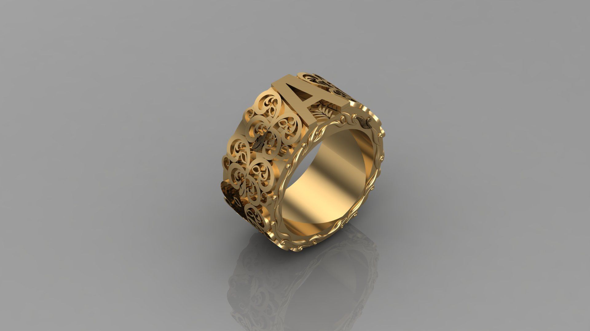 Man Ring Cad MR  233 3D print model_2
