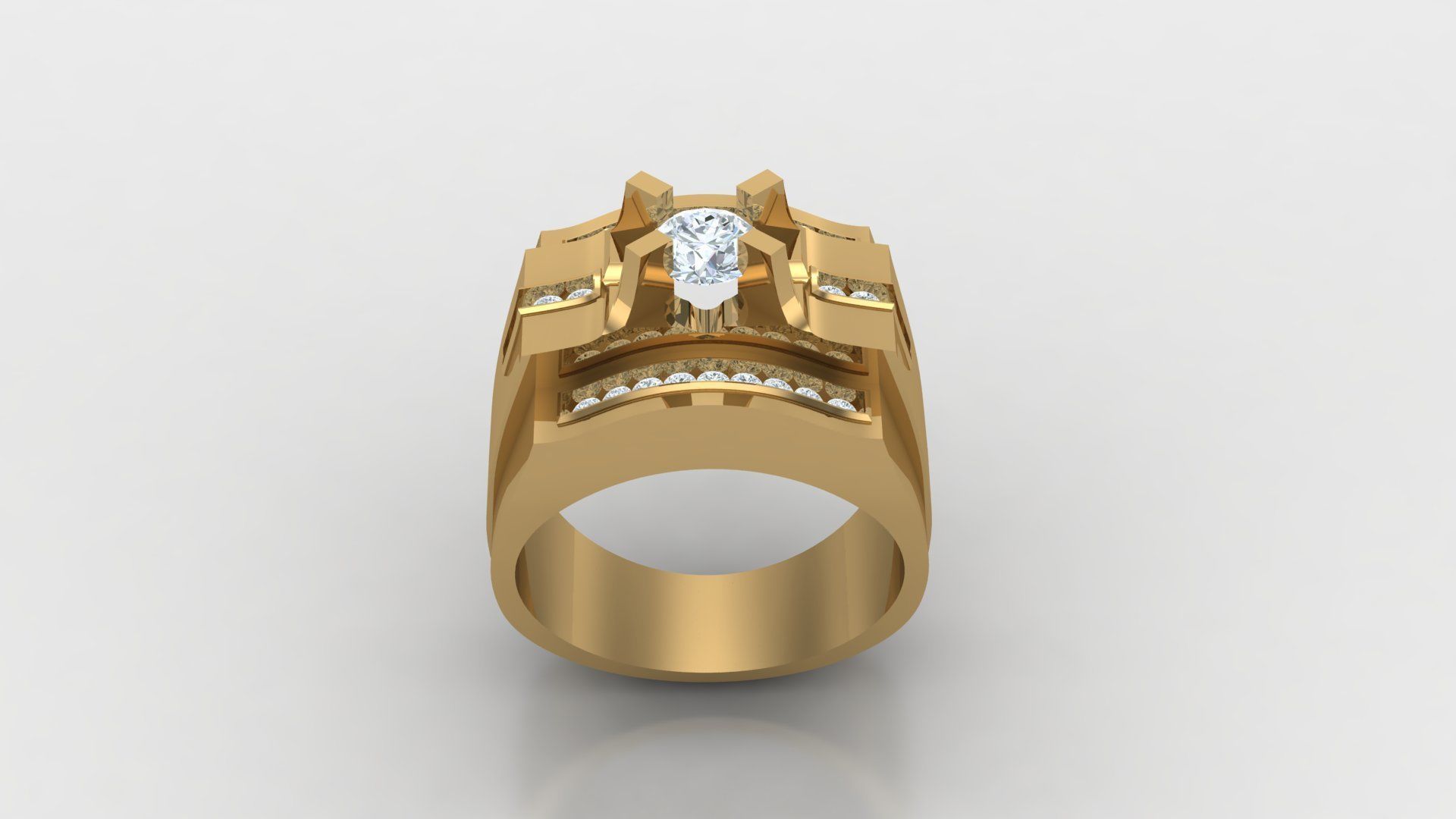Man Ring Cad MR 226 3D print model_3