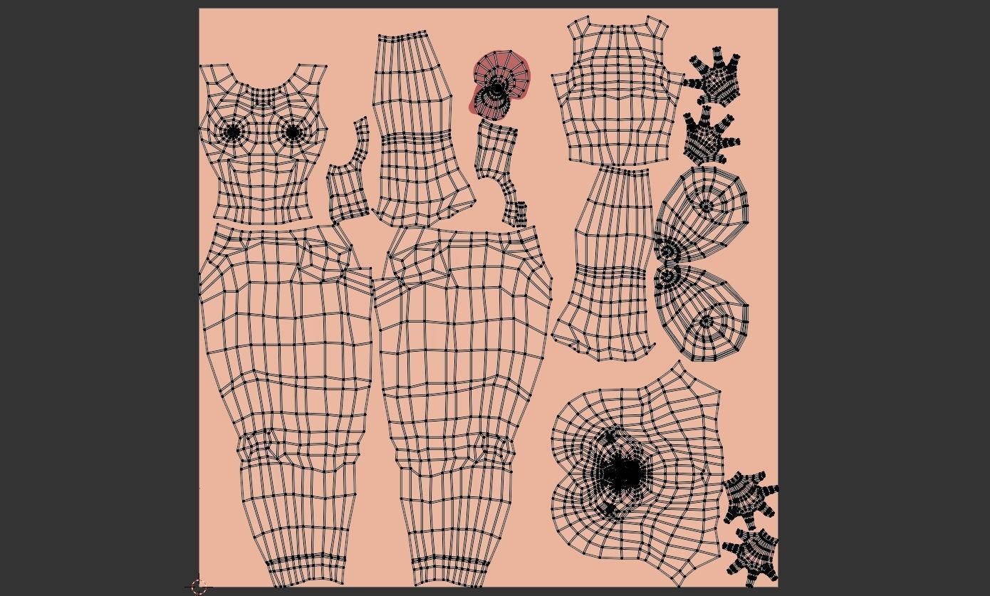 Stylized girl character 3D model_18