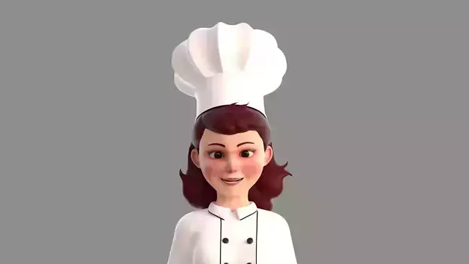 Stylized girl character