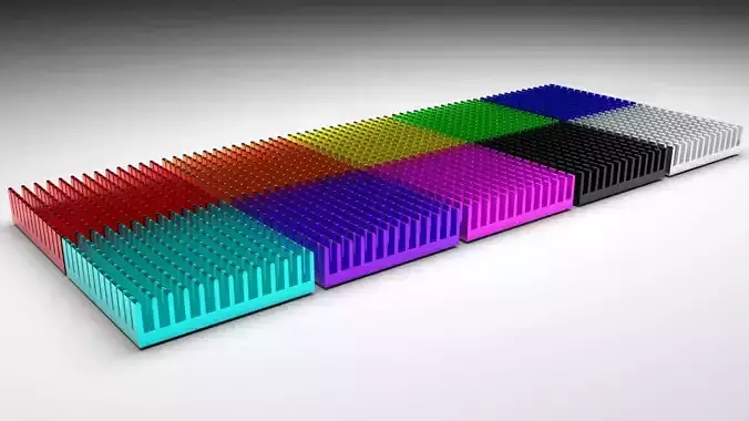 Colored Chipset Radiators Set