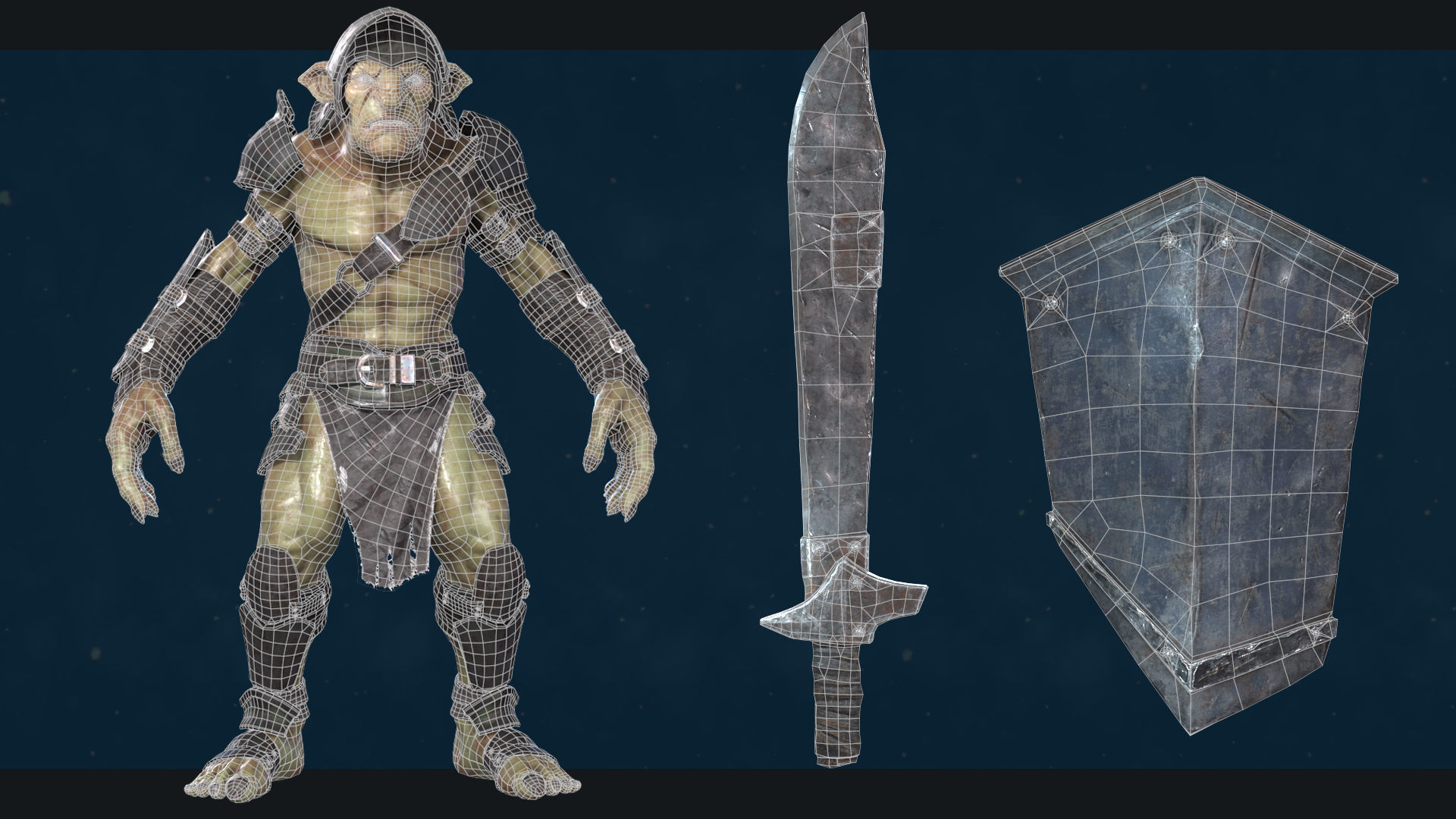 Goblin Low-poly 3D model_16