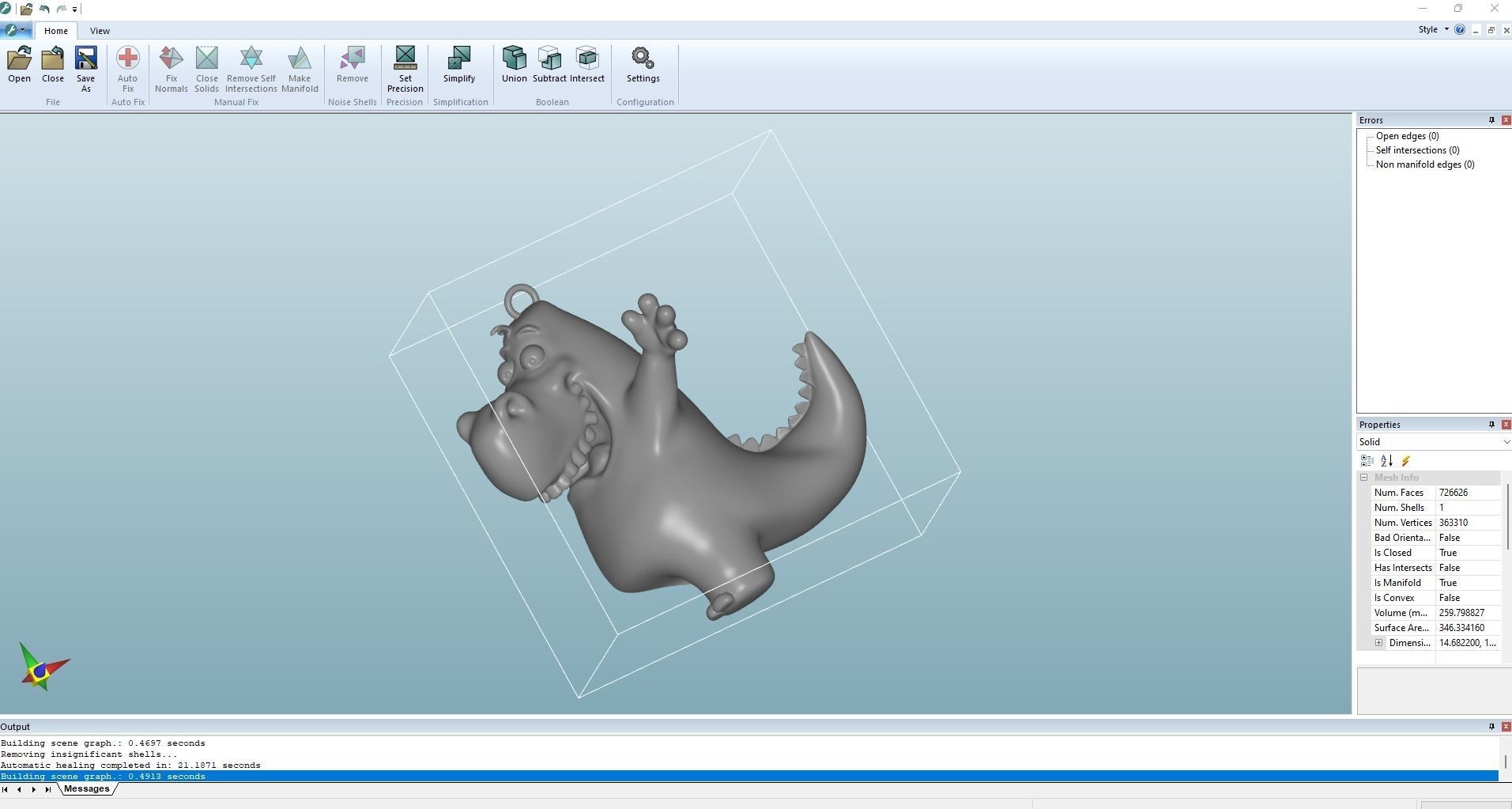 Happy Dino pendant jewelry gold 3D print model_8