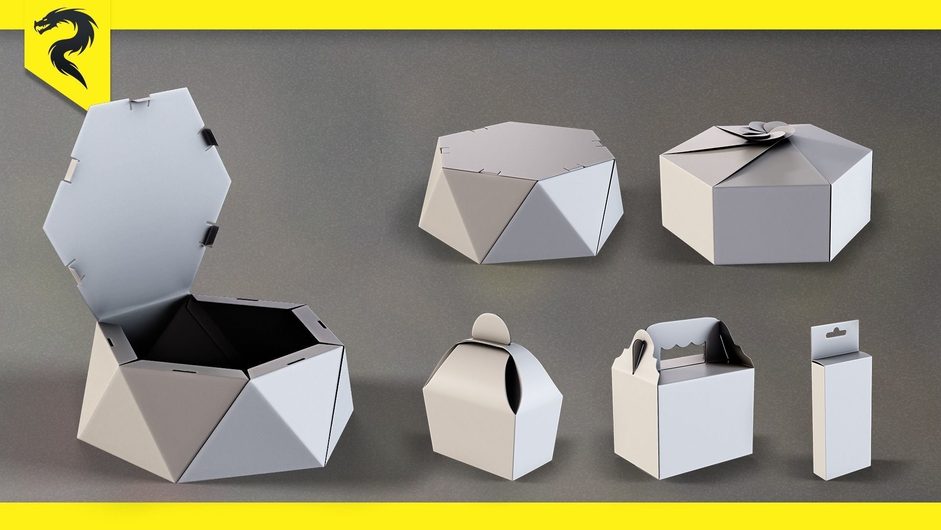 50 Food Package BASE MESH 3D model_6