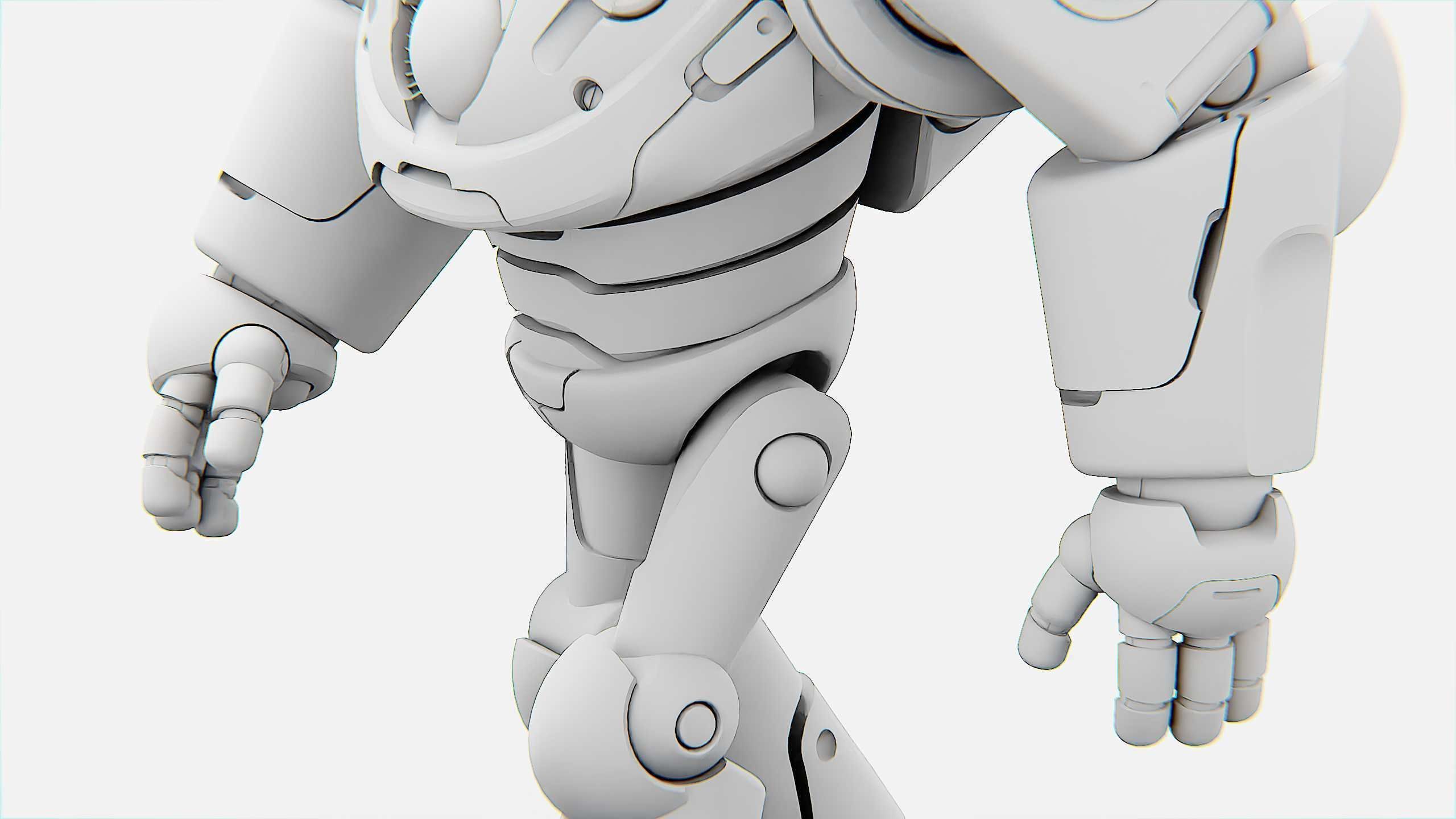 DROID RED DEAMON Rigged for Unreal Engine - Unity - MIXAMO  3D model_35