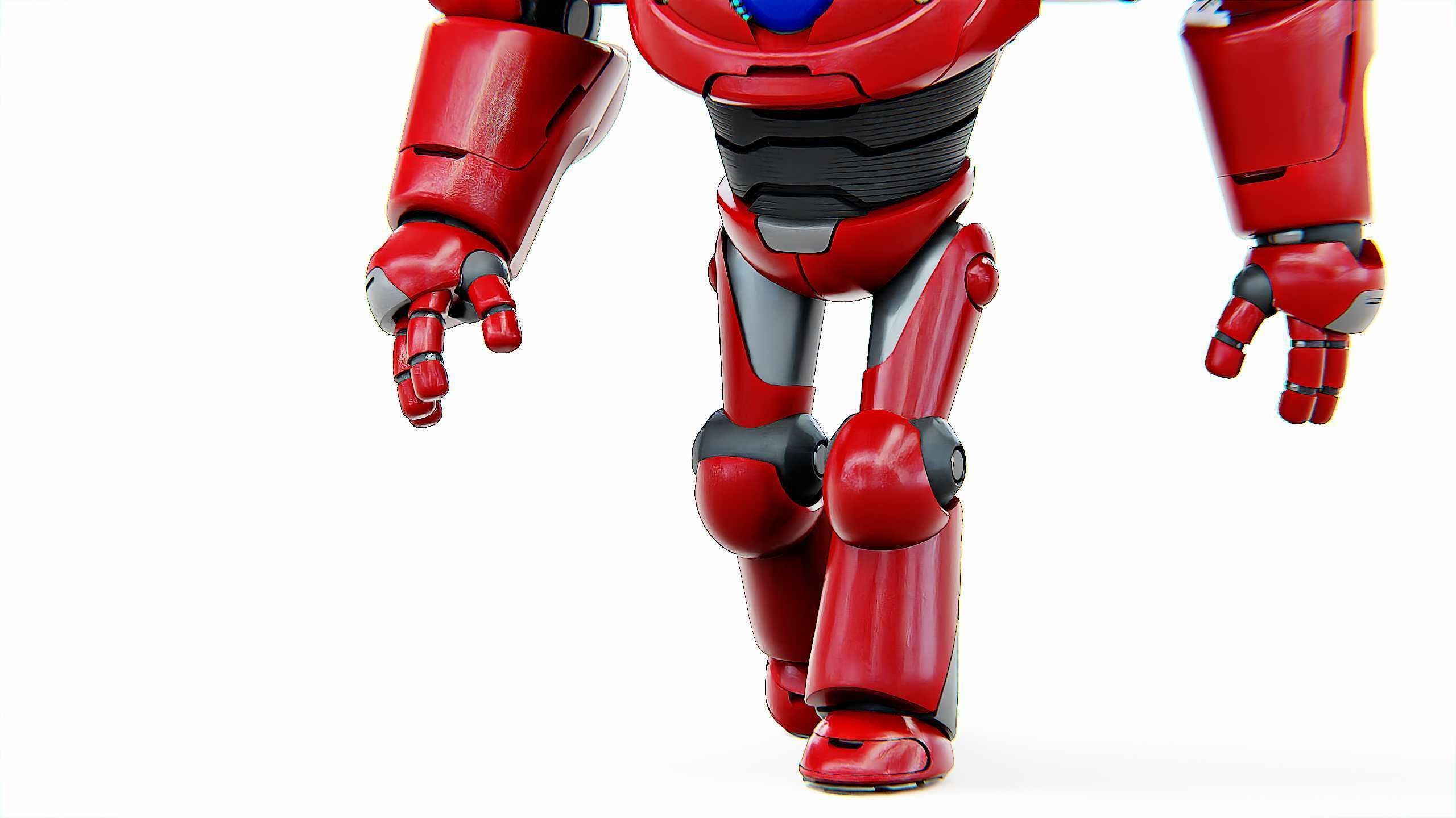 DROID RED DEAMON Rigged for Unreal Engine - Unity - MIXAMO  3D model_28