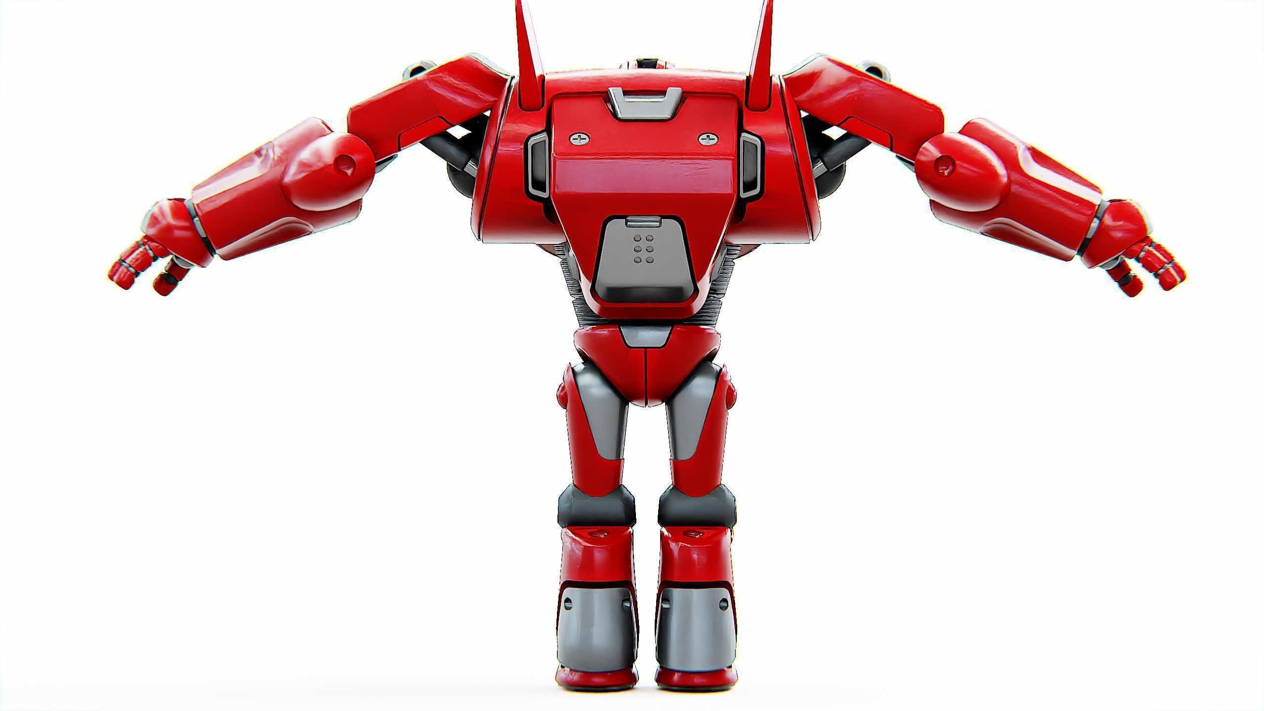 DROID RED DEAMON Rigged for Unreal Engine - Unity - MIXAMO  3D model_31