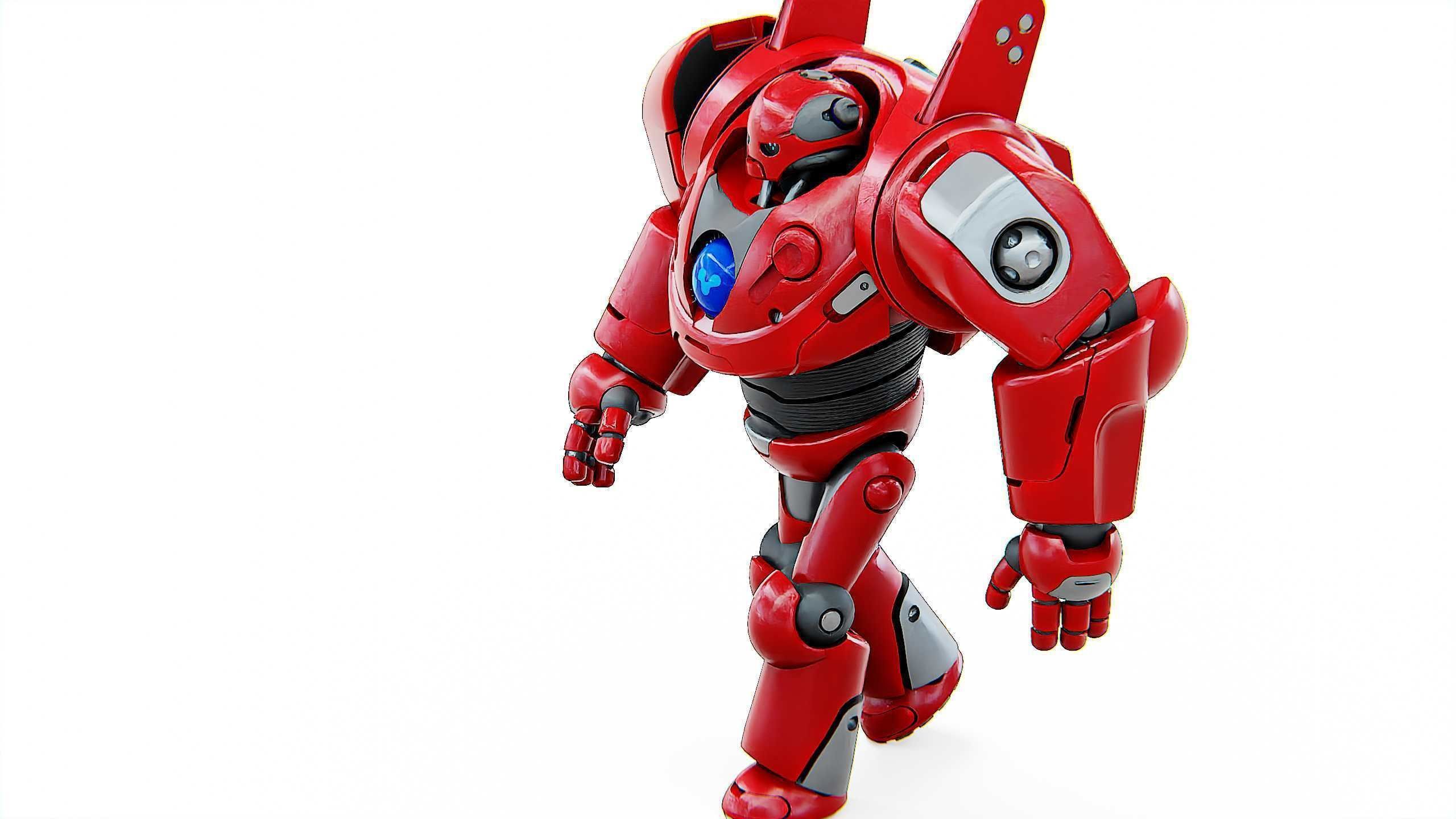 DROID RED DEAMON Rigged for Unreal Engine - Unity - MIXAMO  3D model_20