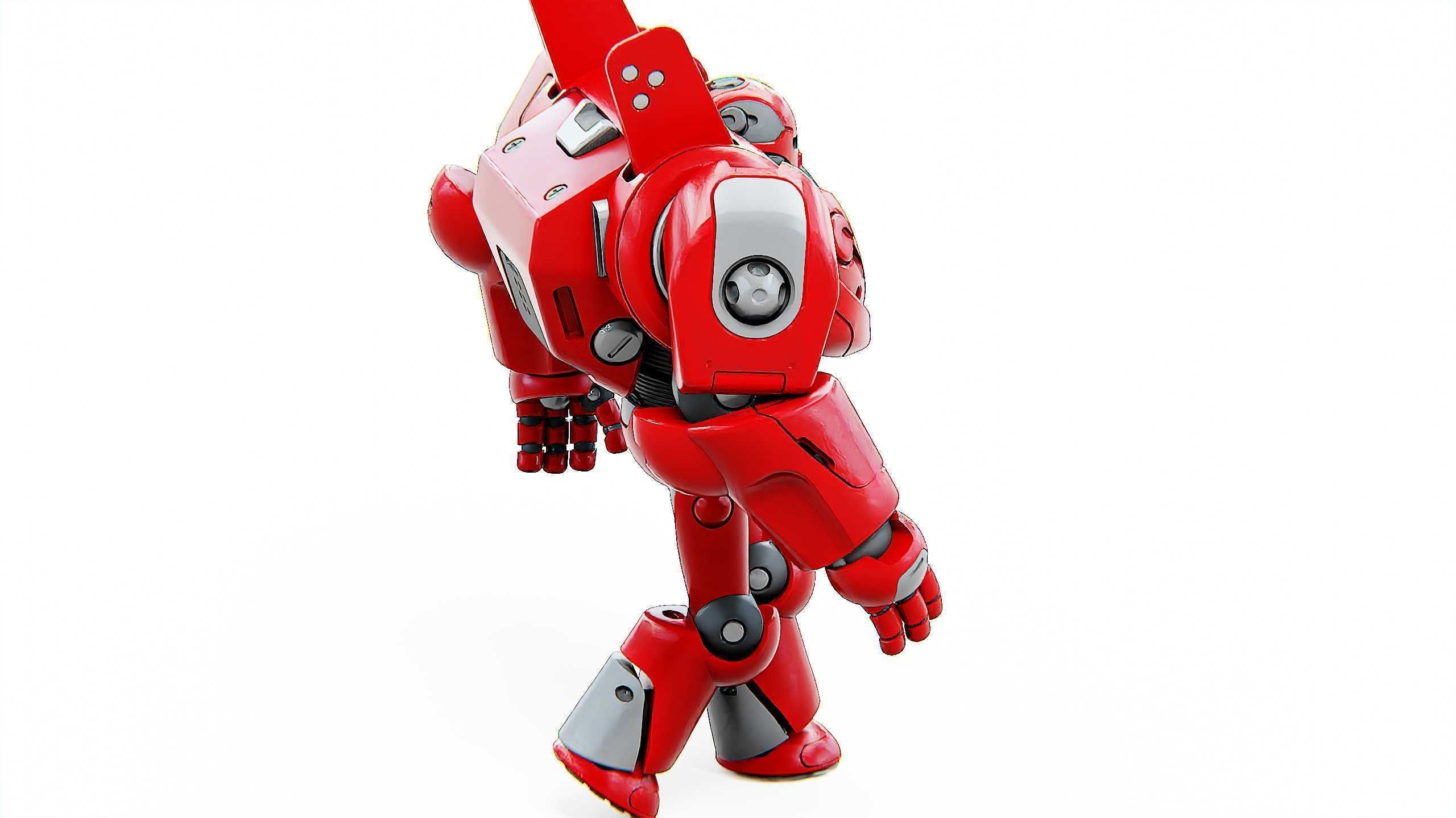 DROID RED DEAMON Rigged for Unreal Engine - Unity - MIXAMO  3D model_6