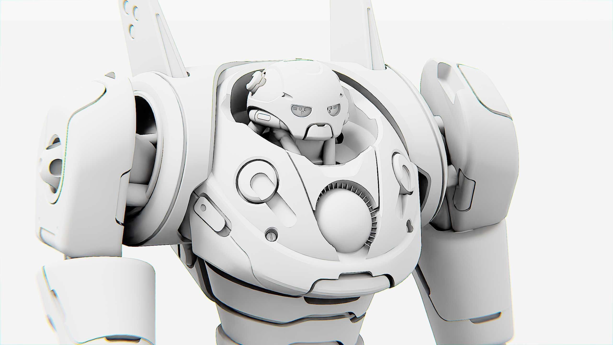 DROID RED DEAMON Rigged for Unreal Engine - Unity - MIXAMO  3D model_34