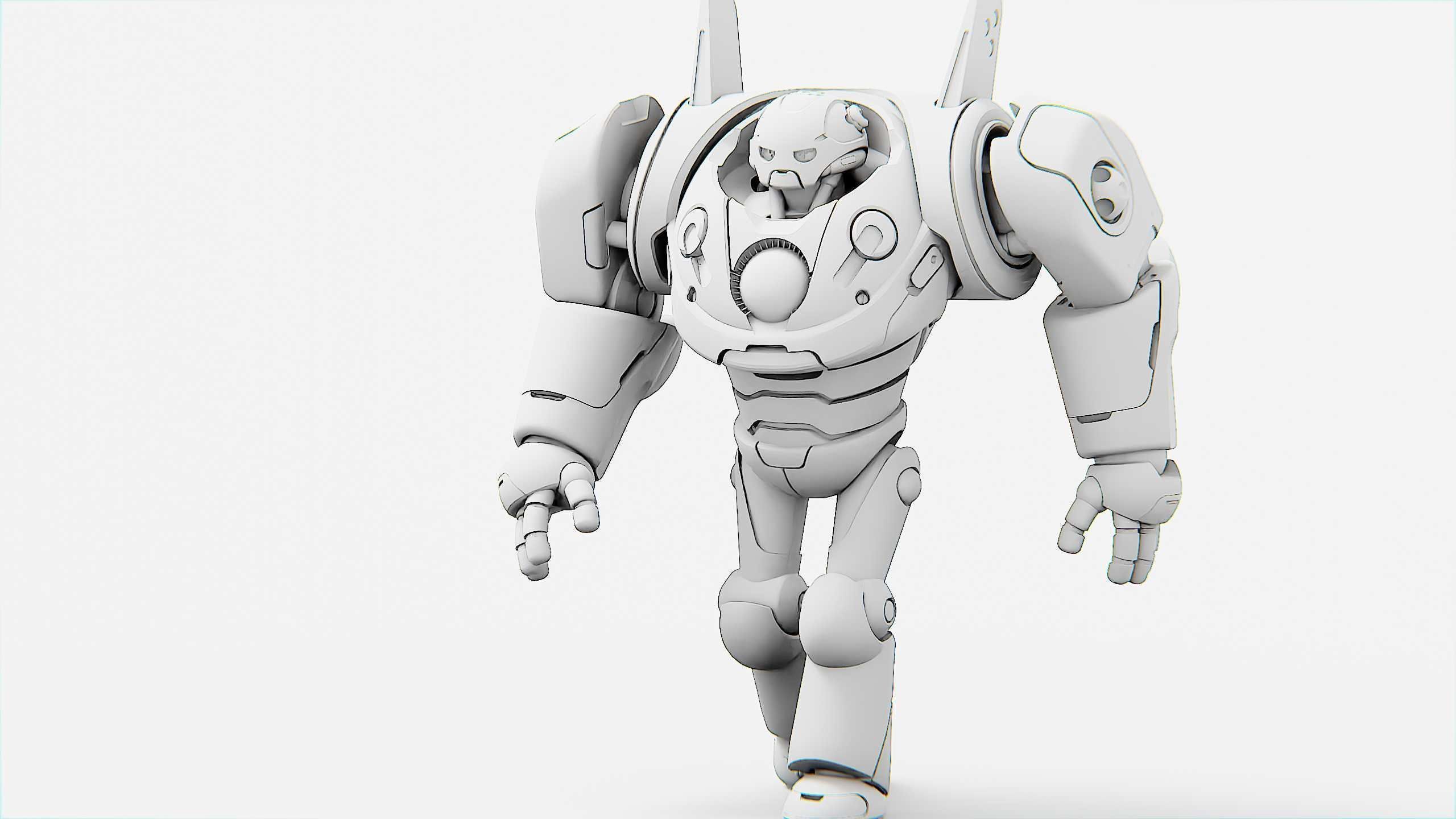 DROID RED DEAMON Rigged for Unreal Engine - Unity - MIXAMO  3D model_32
