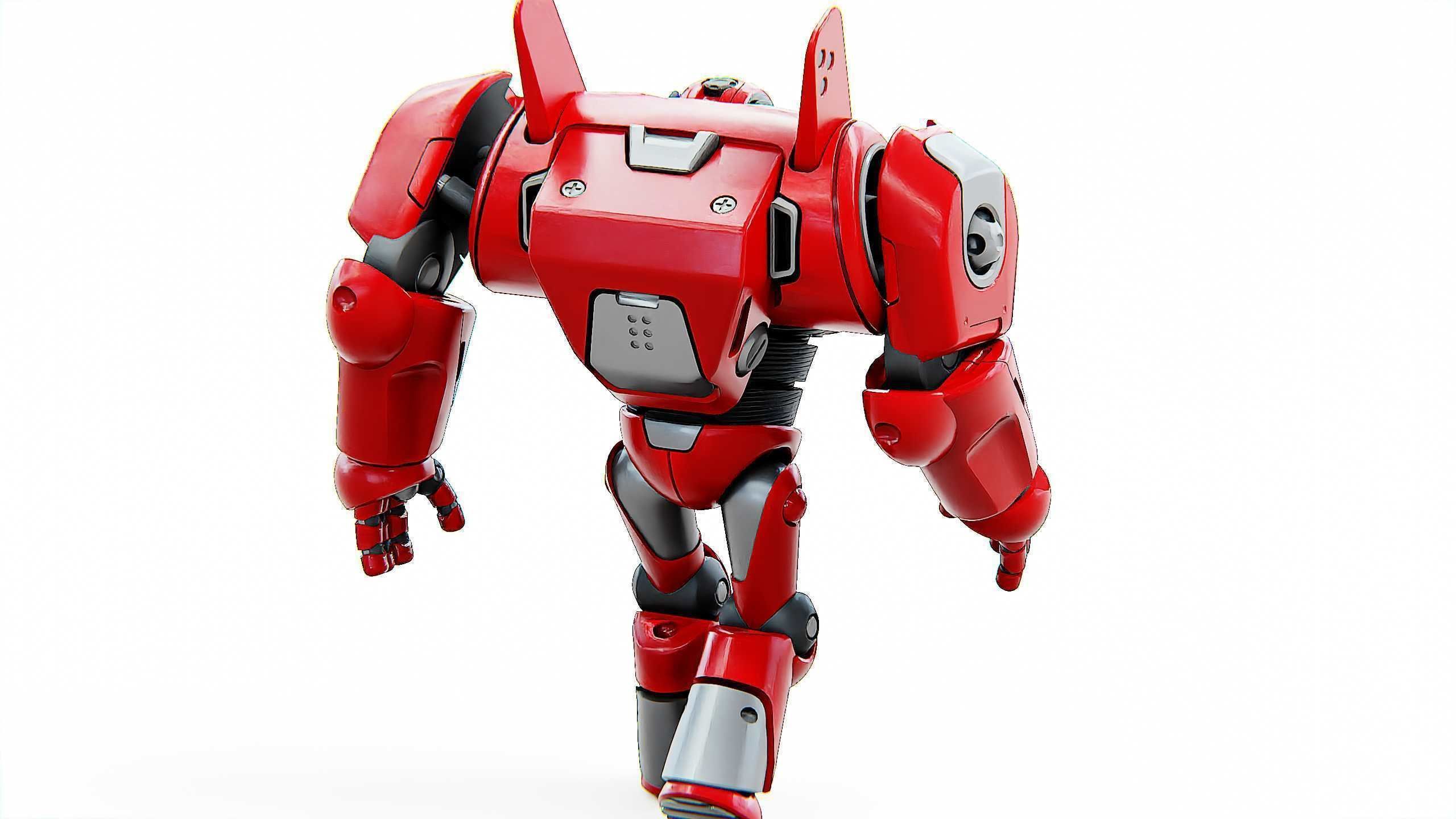 DROID RED DEAMON Rigged for Unreal Engine - Unity - MIXAMO  3D model_10