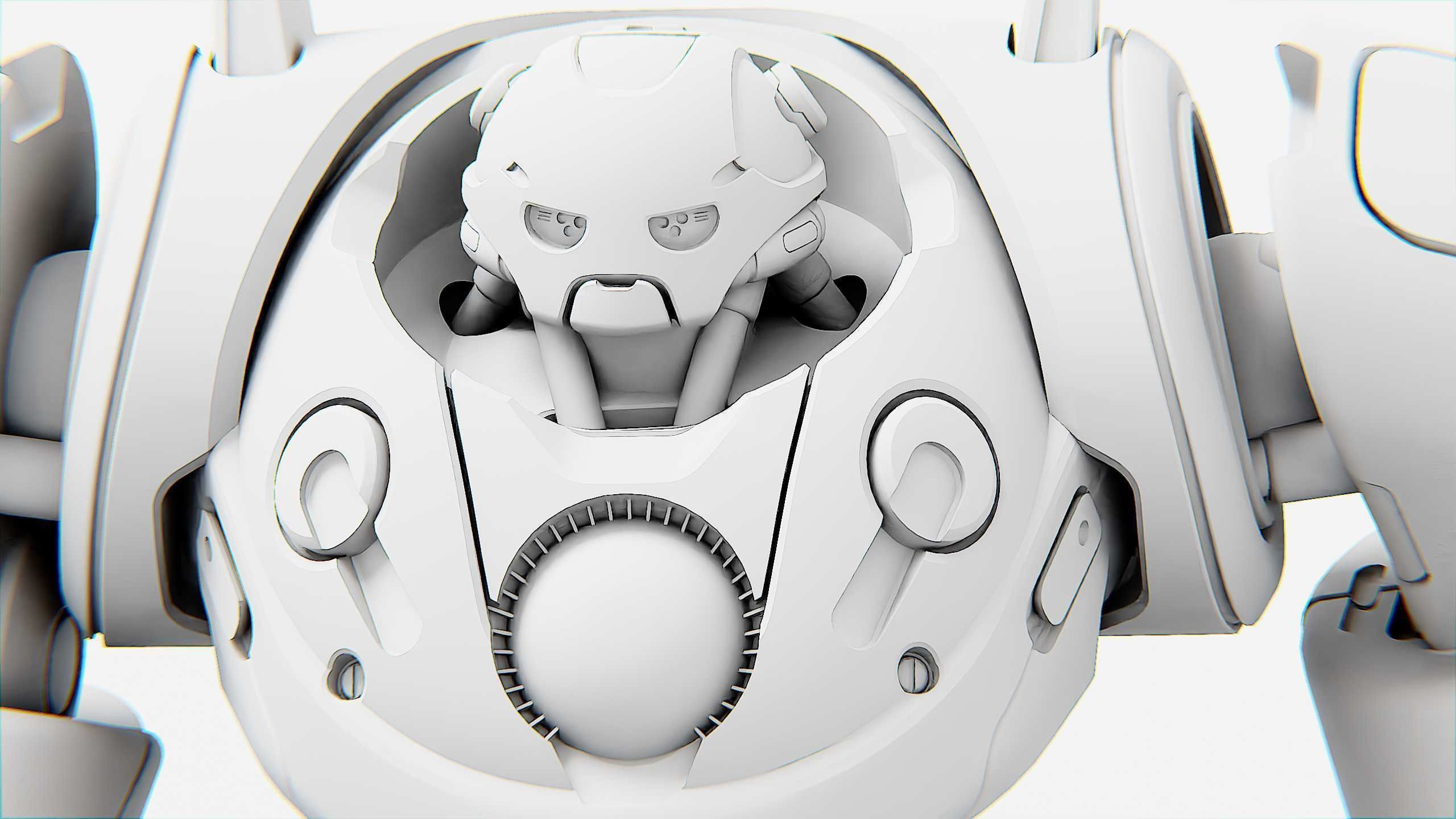 DROID RED DEAMON Rigged for Unreal Engine - Unity - MIXAMO  3D model_36