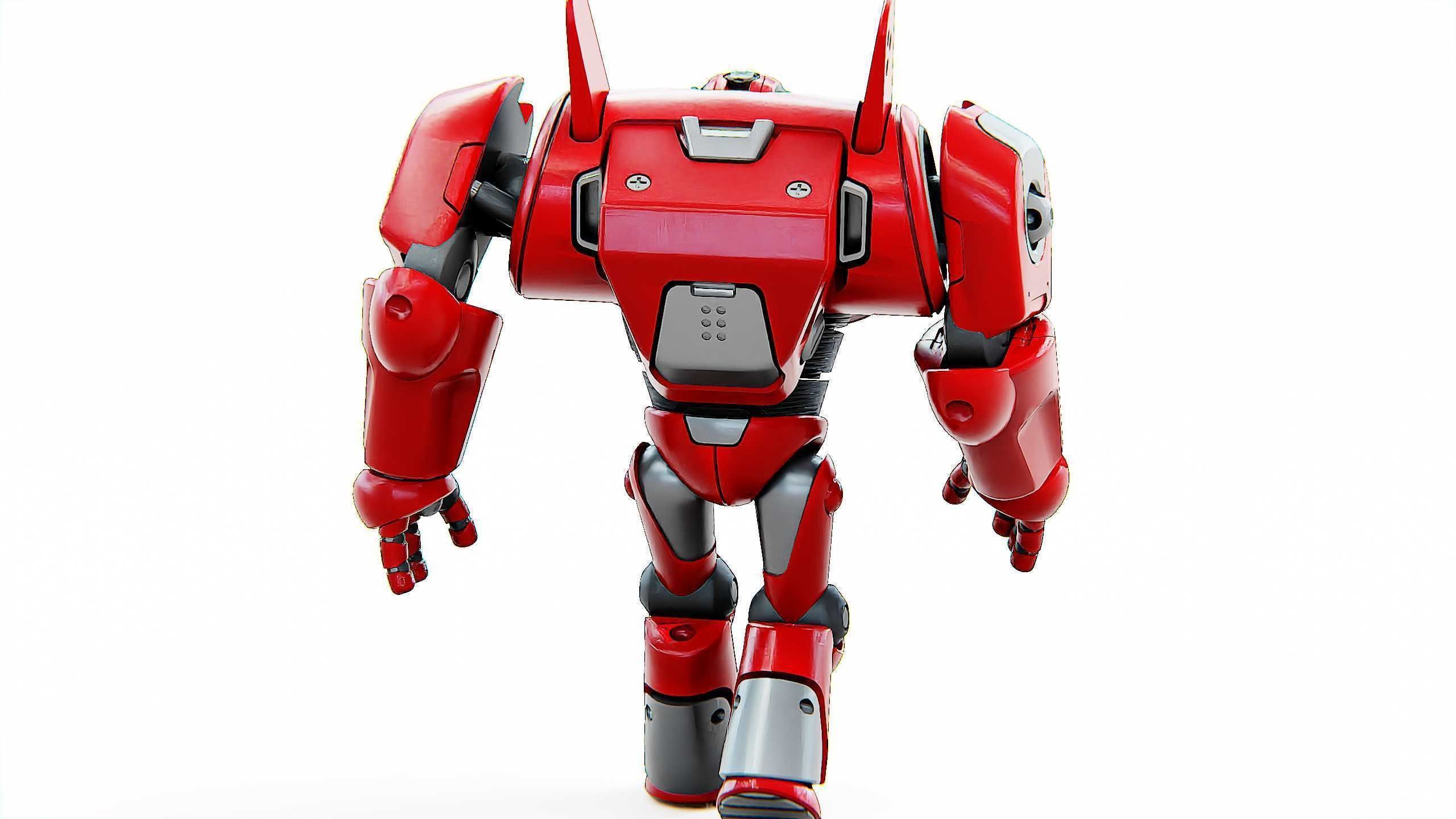 DROID RED DEAMON Rigged for Unreal Engine - Unity - MIXAMO  3D model_11