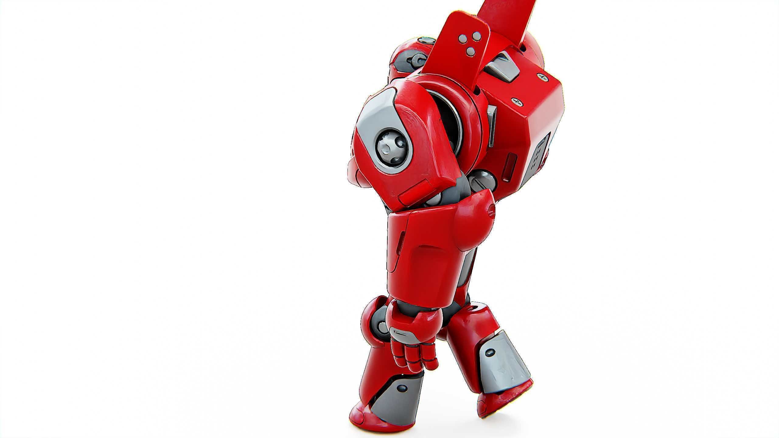 DROID RED DEAMON Rigged for Unreal Engine - Unity - MIXAMO  3D model_16