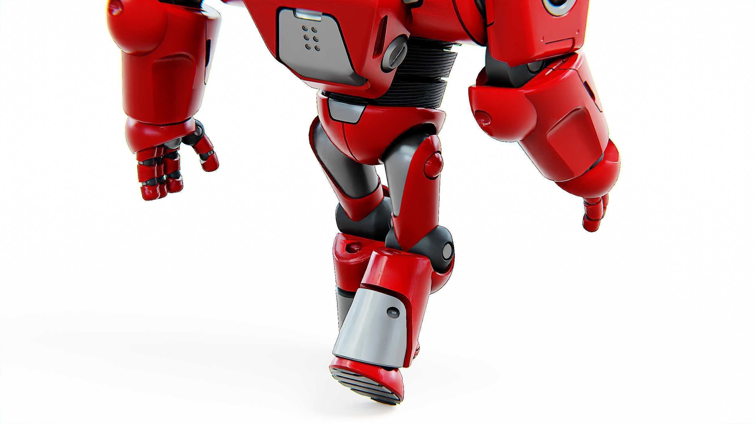 DROID RED DEAMON Rigged for Unreal Engine - Unity - MIXAMO  3D model_27