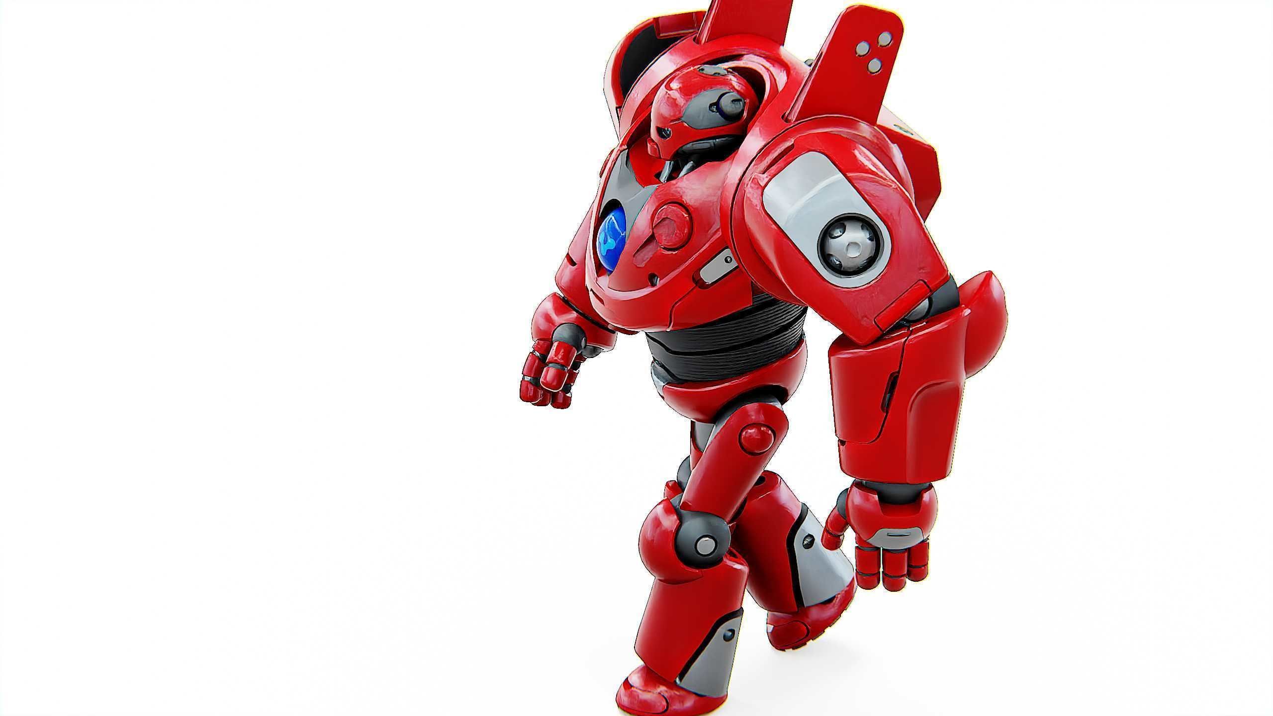 DROID RED DEAMON Rigged for Unreal Engine - Unity - MIXAMO  3D model_19