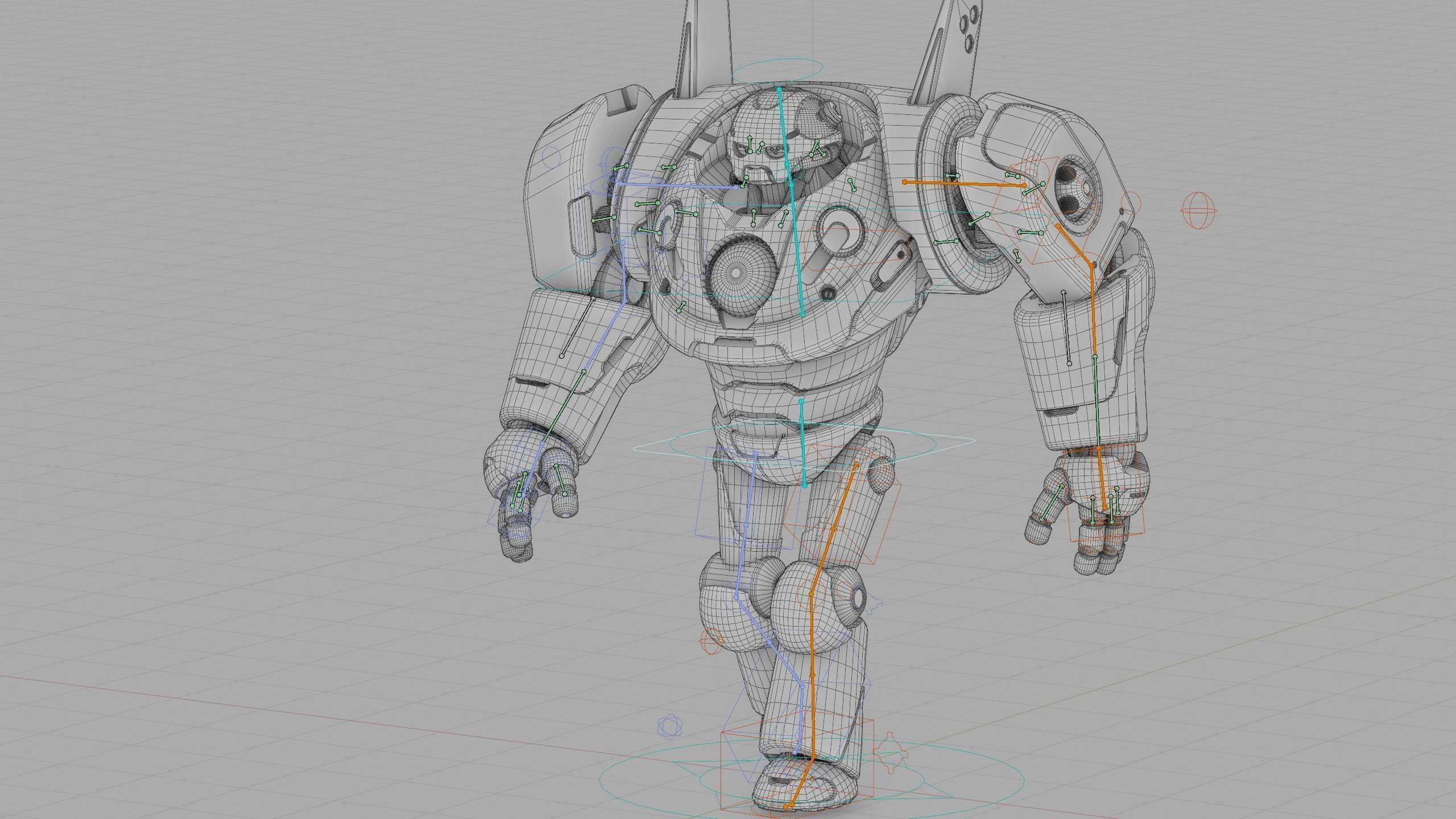 DROID RED DEAMON Rigged for Unreal Engine - Unity - MIXAMO  3D model_40