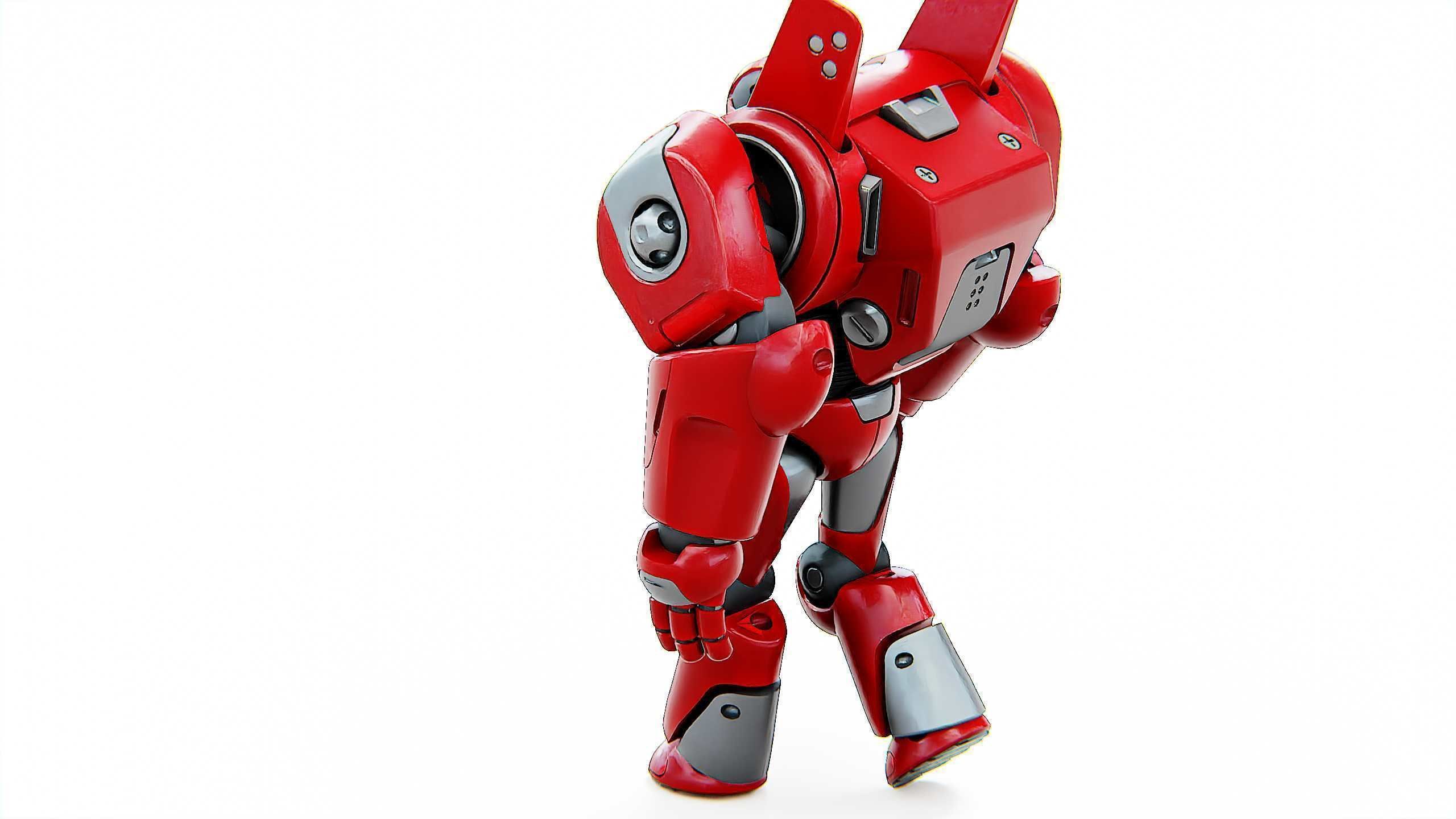 DROID RED DEAMON Rigged for Unreal Engine - Unity - MIXAMO  3D model_15