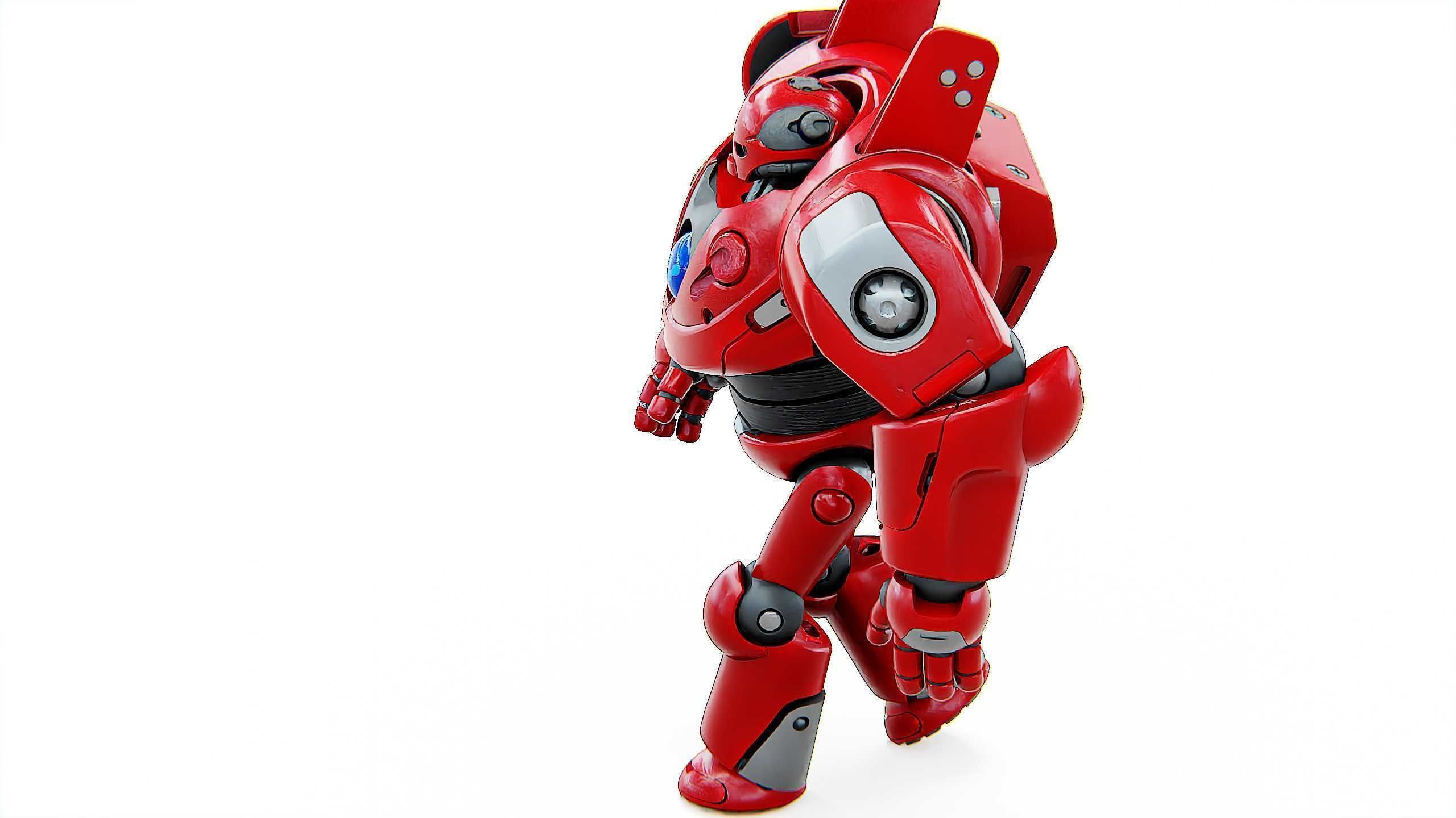 DROID RED DEAMON Rigged for Unreal Engine - Unity - MIXAMO  3D model_18